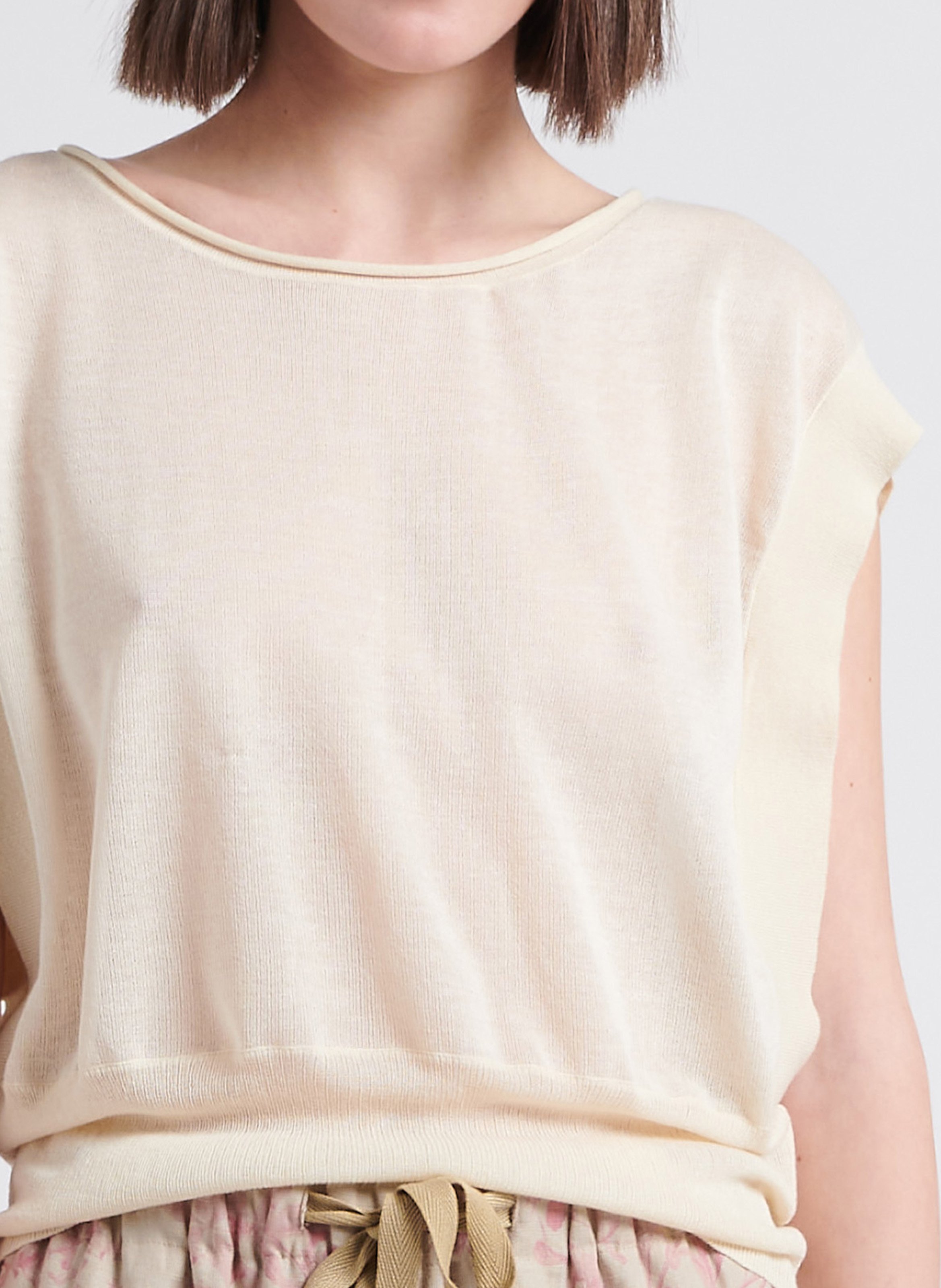 Pull ample à col rond  ATTIC AND BARN Beige