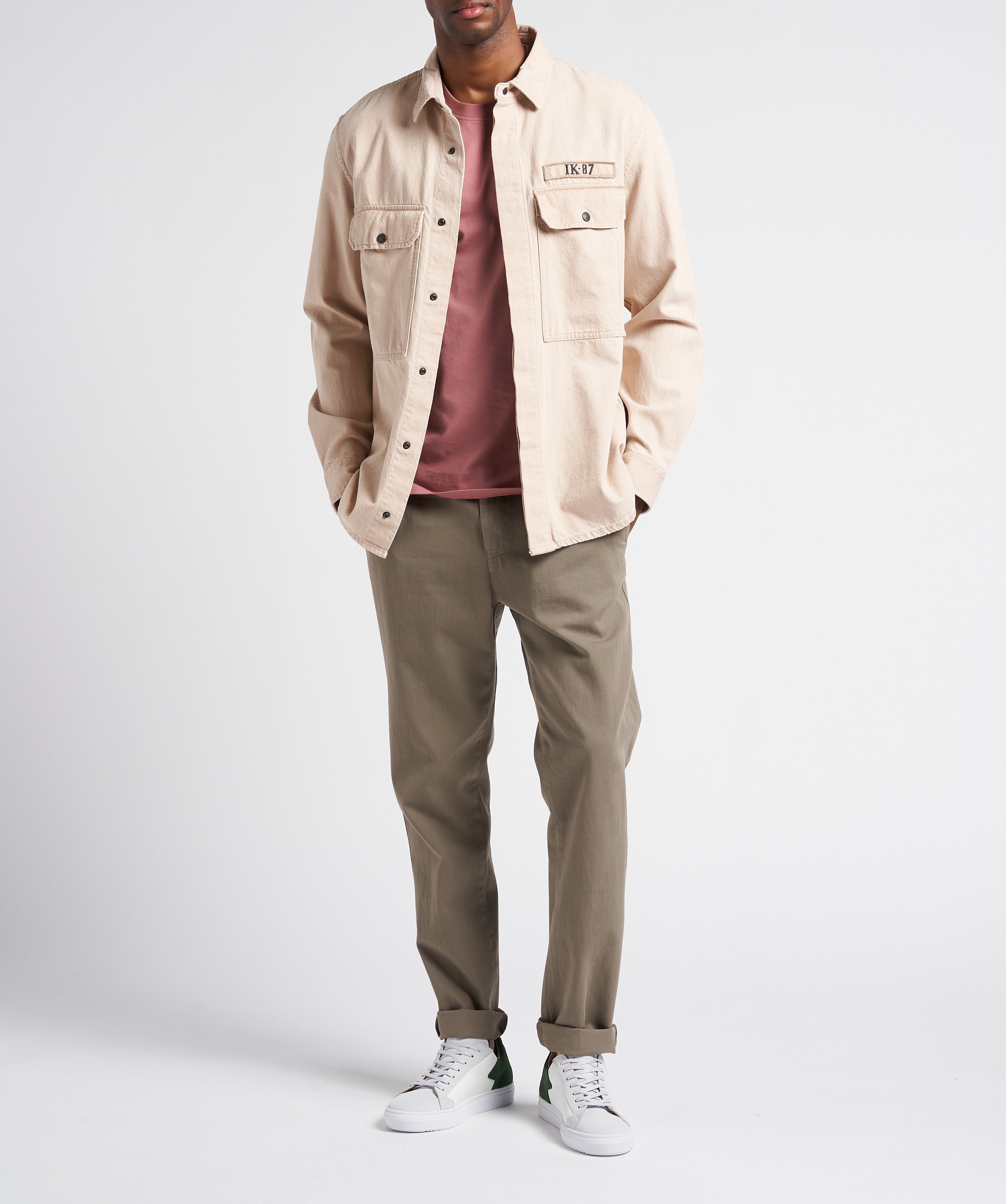 Pantalon chino en coton biologique OLOW Kaki