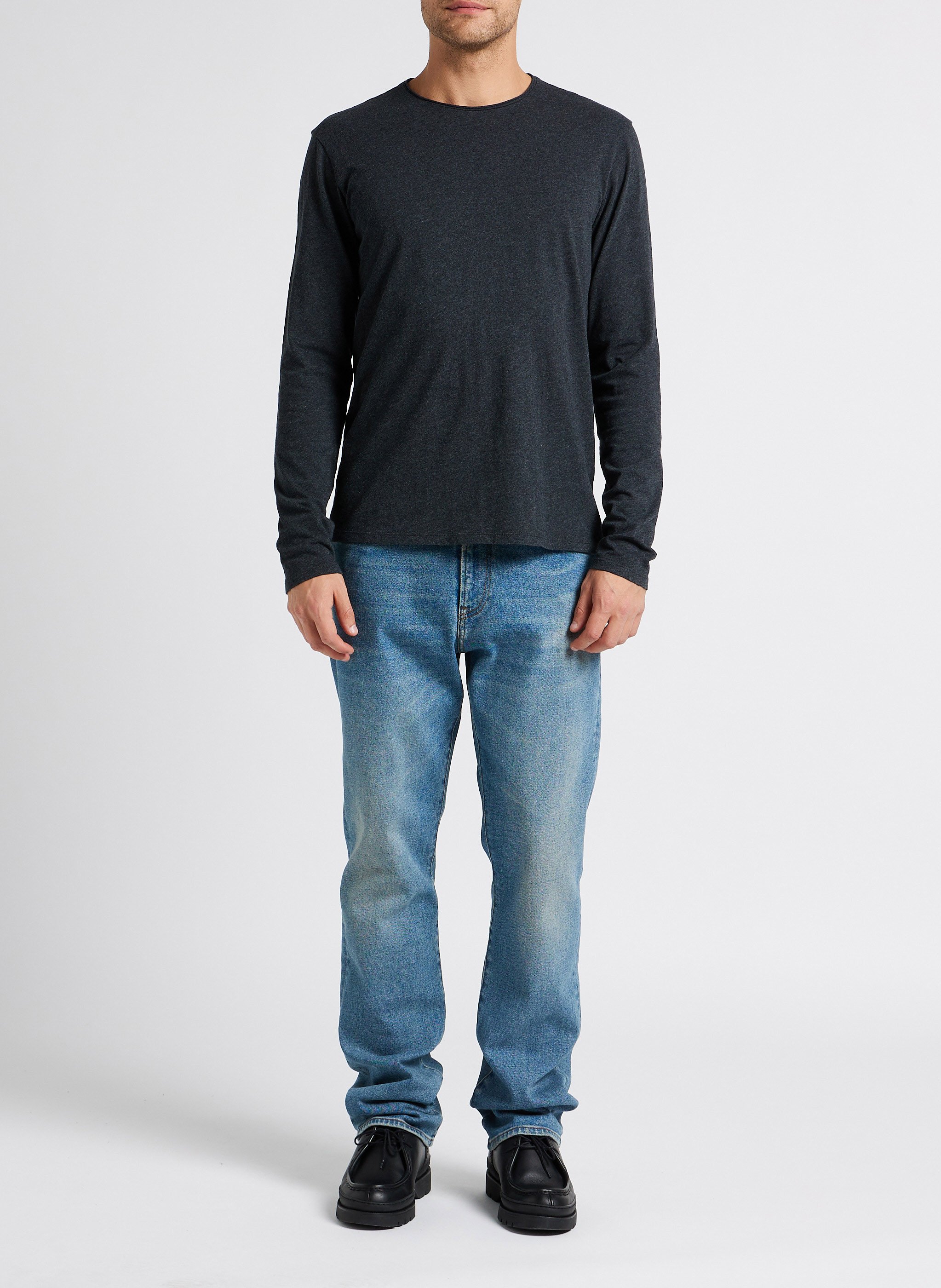 Rundhals-T-Shirt aus Baumwolle IKKS Grau