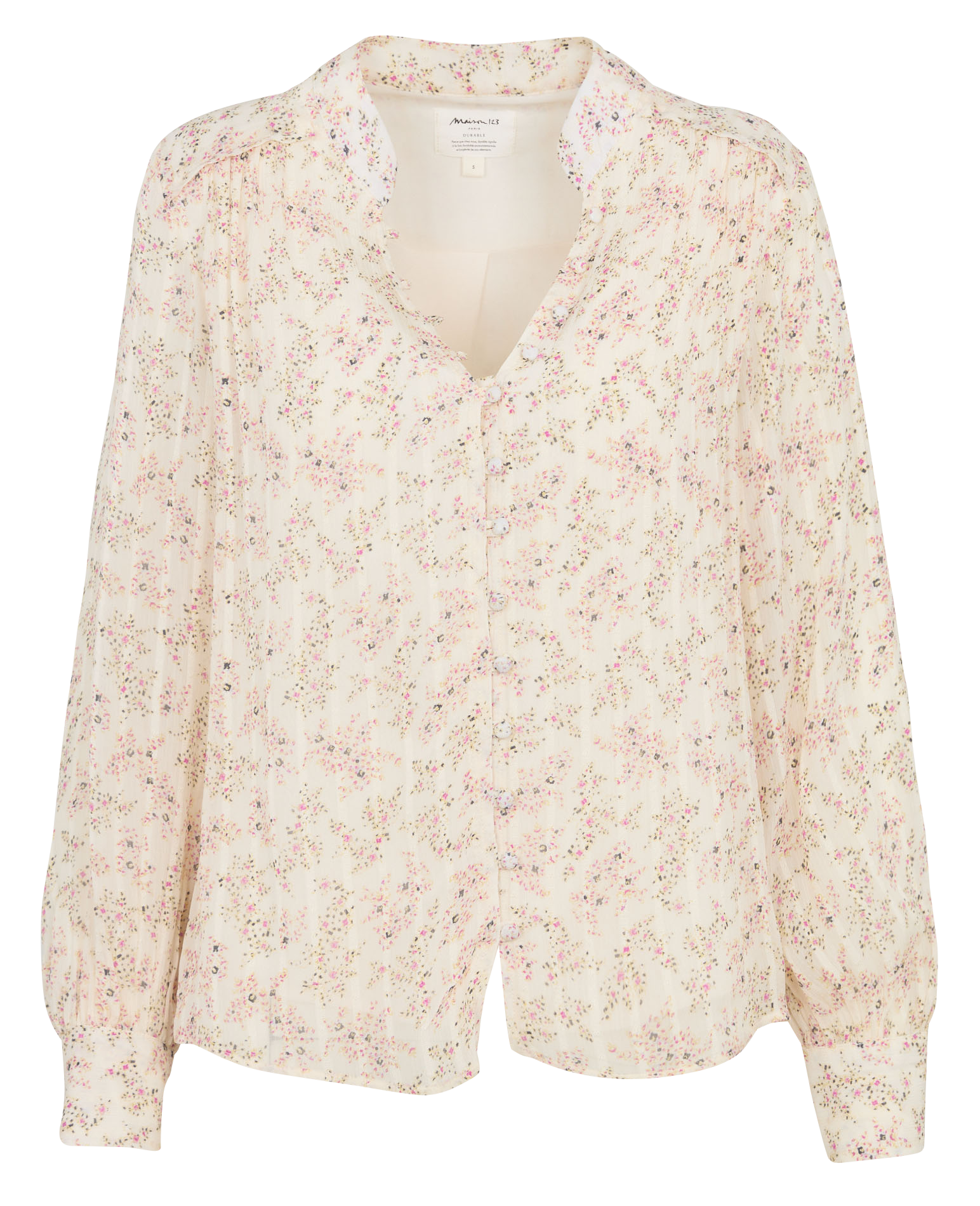 Chemise droite imprimée MAISON 123 Beige