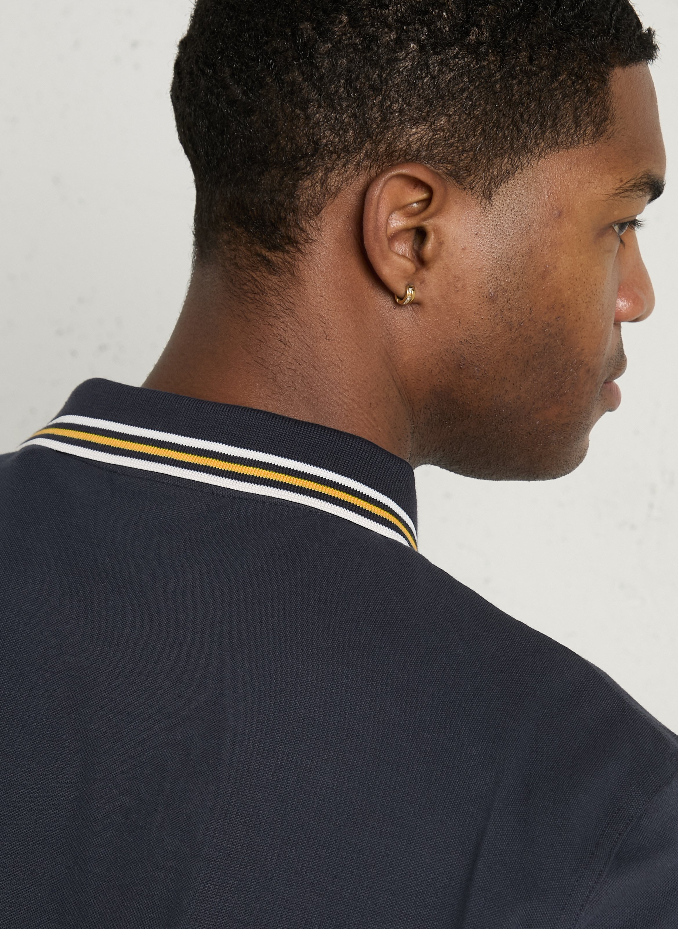 Polo manches courtes droit en coton mélangé GANT Bleu