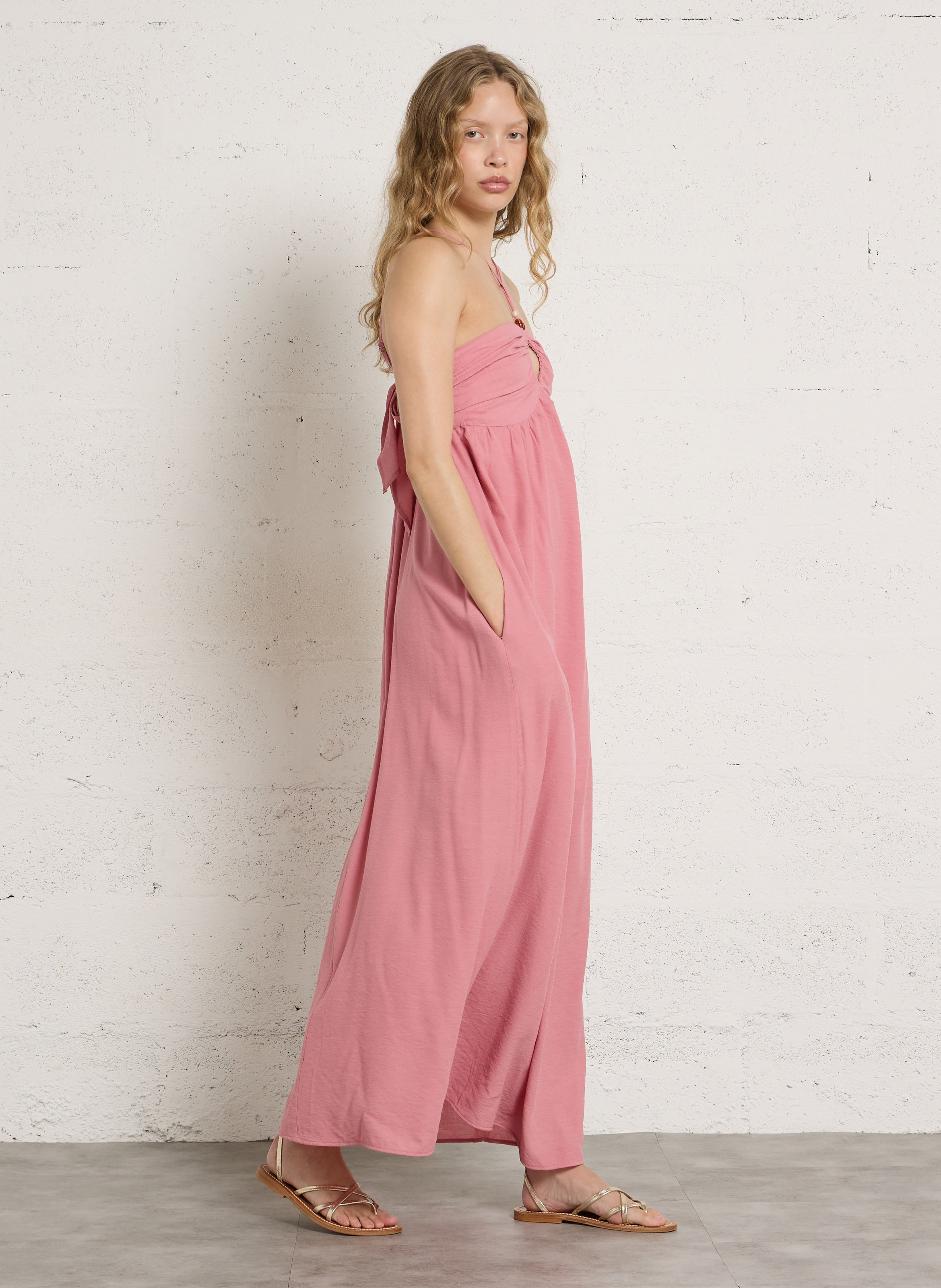 Robe longue THE KORNER Rose