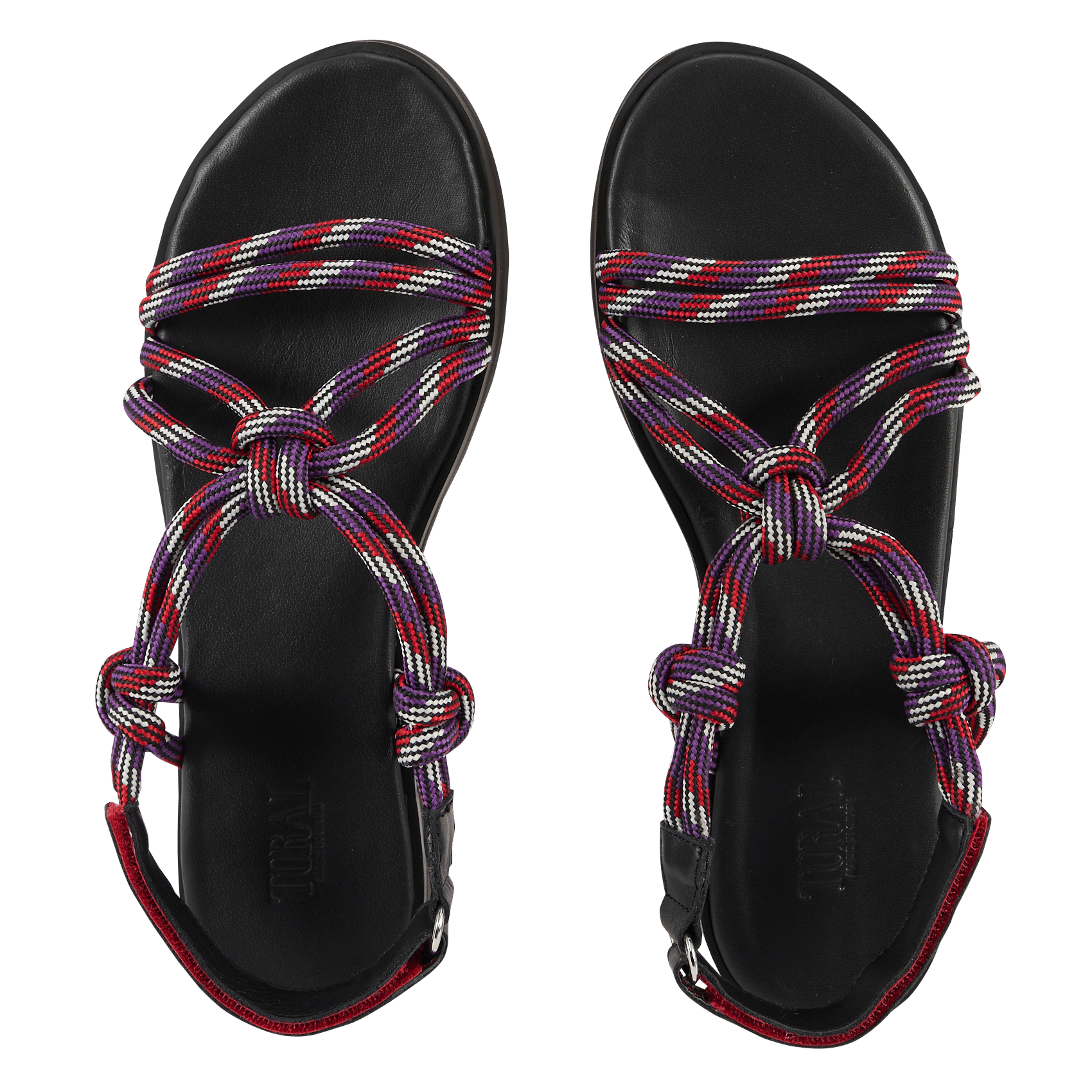 Sandales plates TORAL Rouge