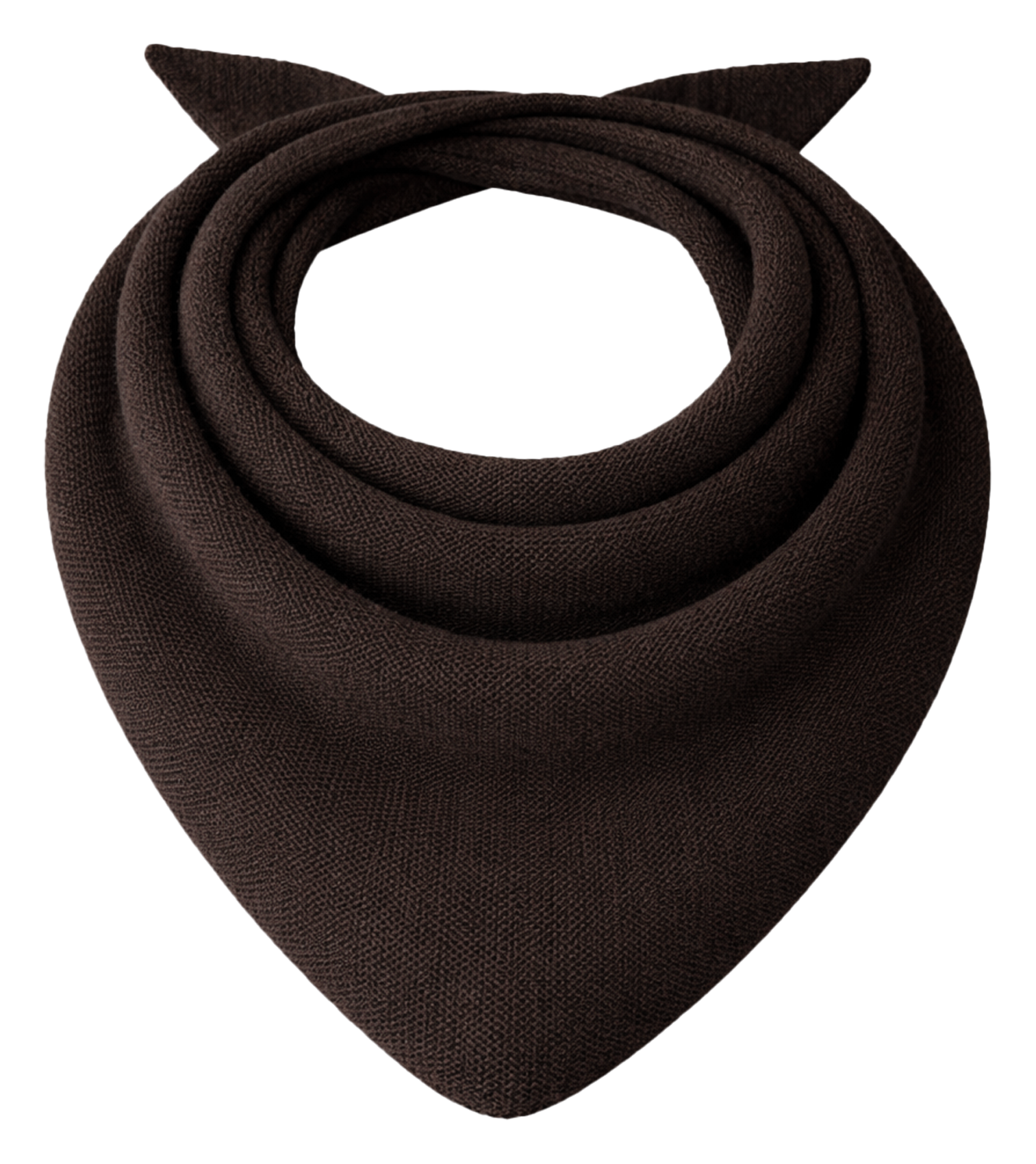 Merino wool and cashmere triangle scarf CEZEMBRE