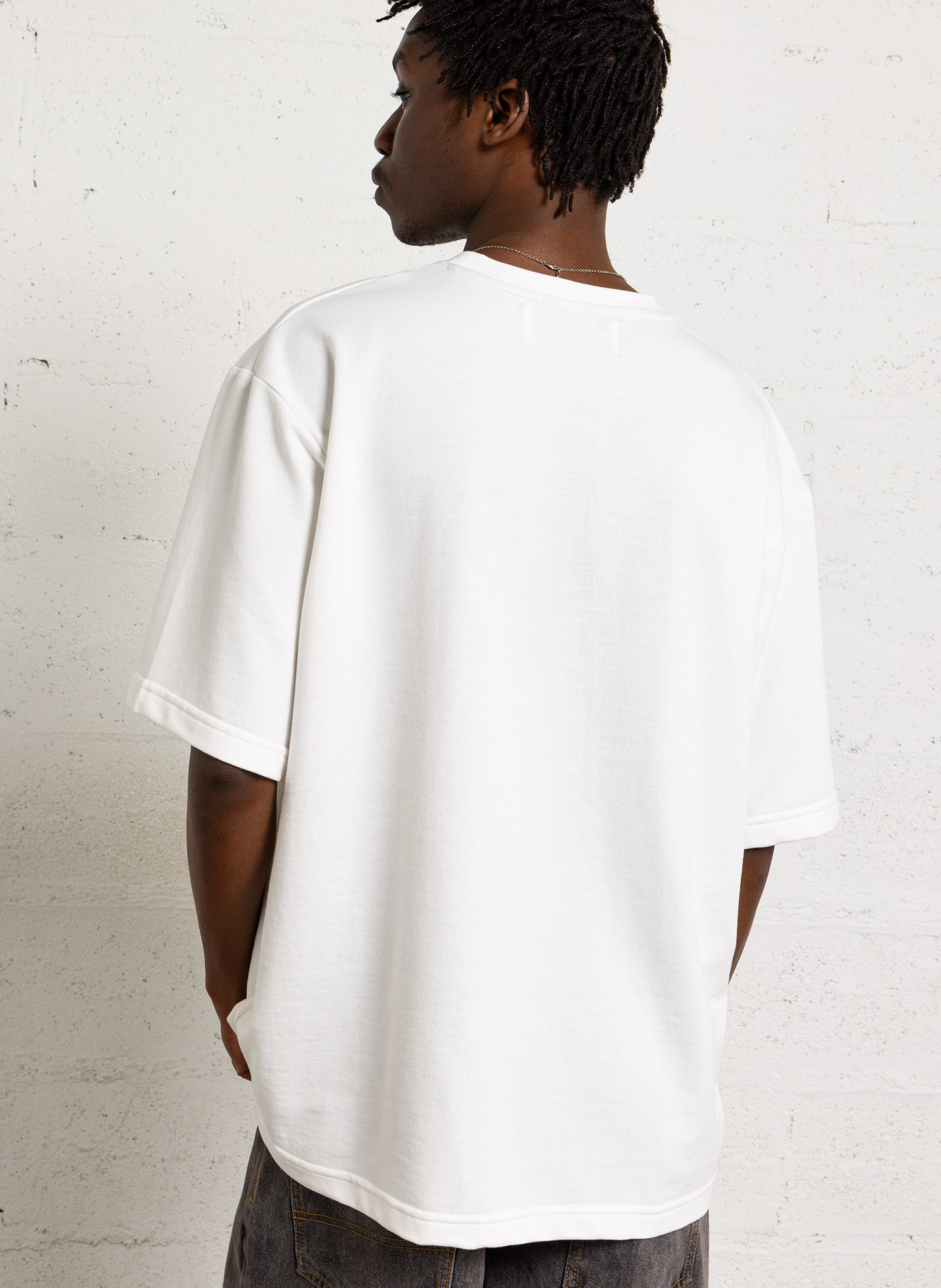 Tee-shirt droit manches courtes uni CHEVIGNON Blanc