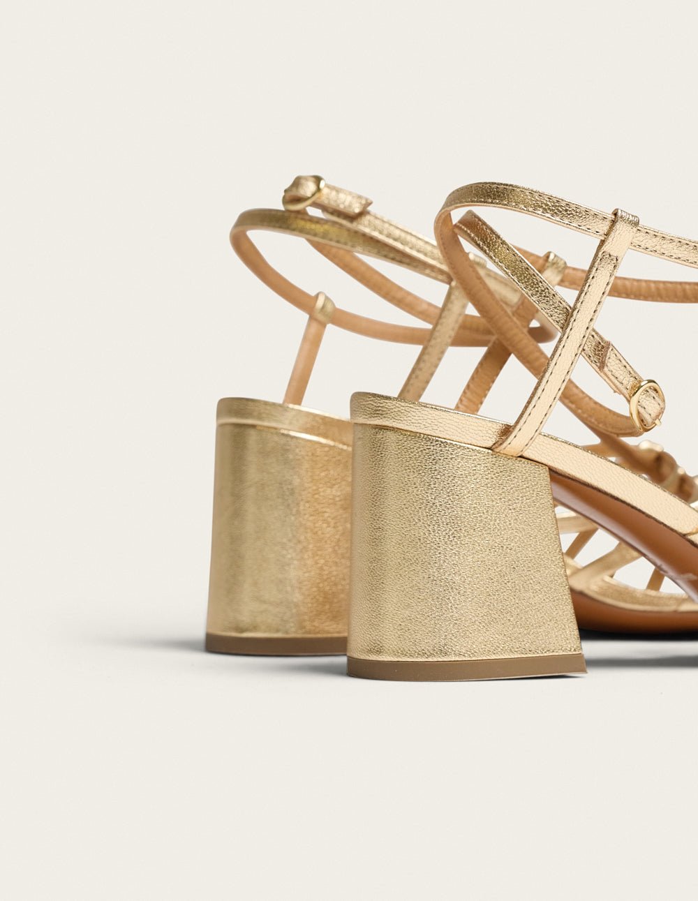 Heeled sandals ODAJE Golden