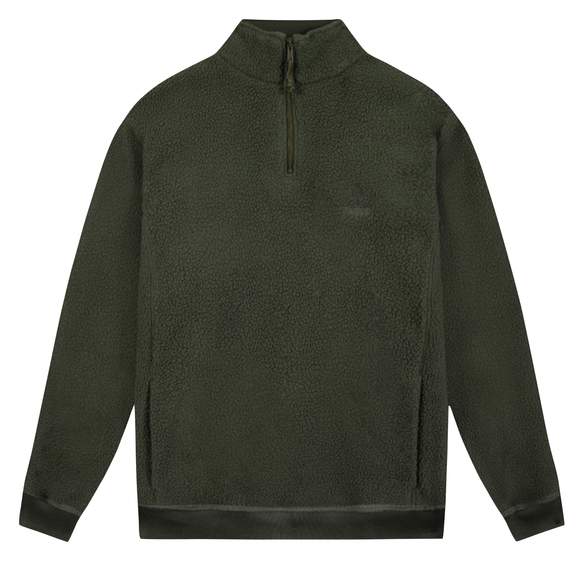 High-neck fleece FAGUO Khaki