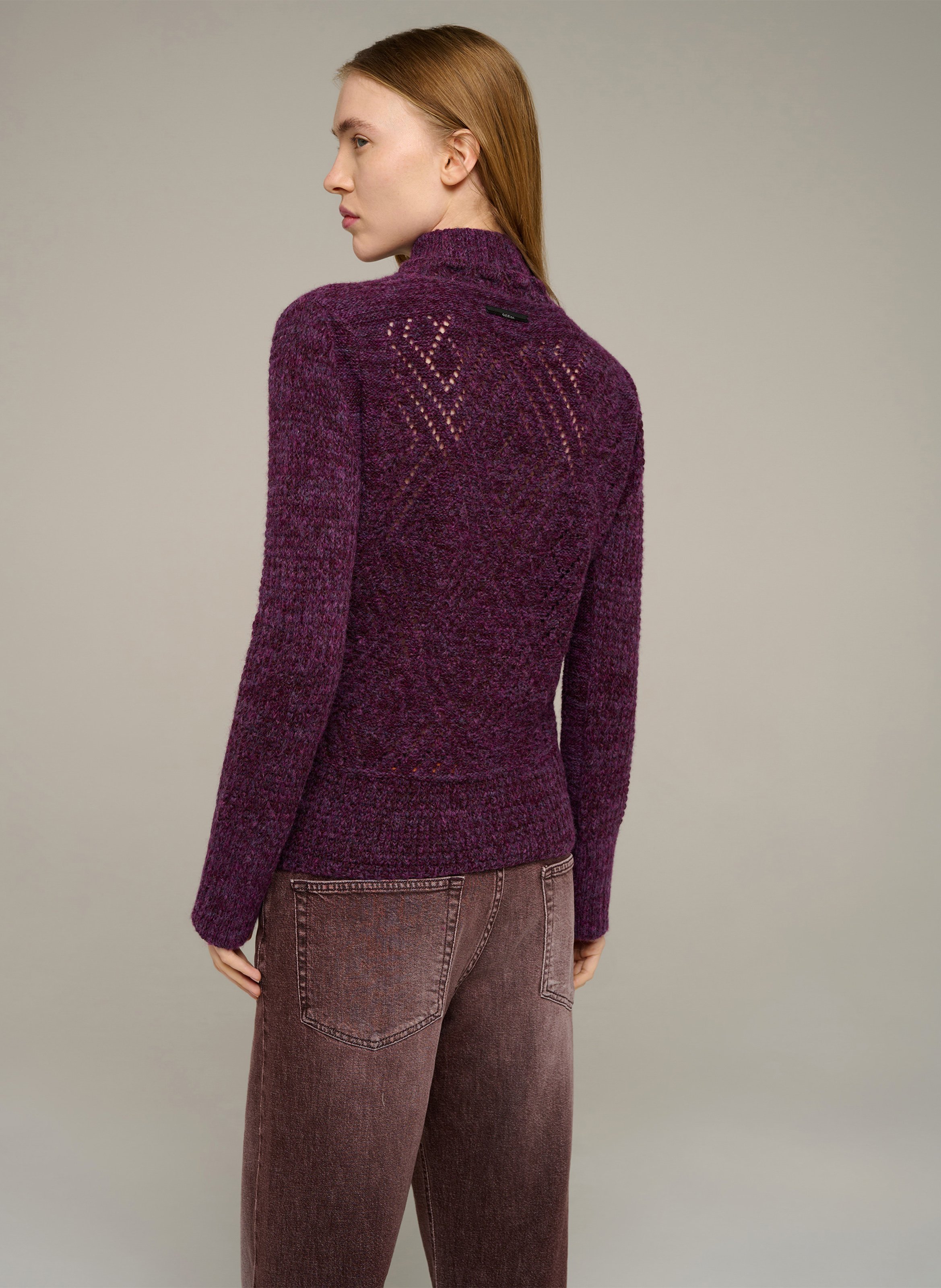 Pull moulant en laine mélangée | Braun COTELAC Damen