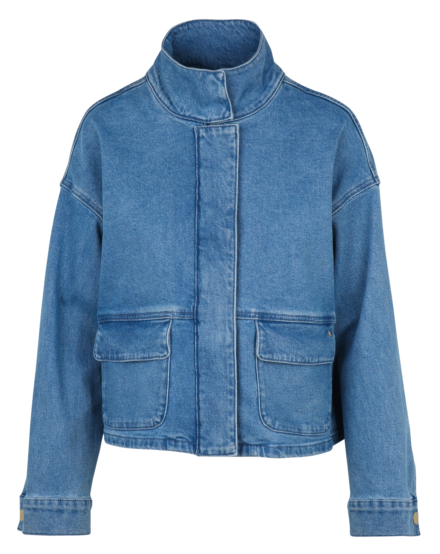 Oversized jas van gemengd katoen LA PETITE ETOILE Jeans Stone