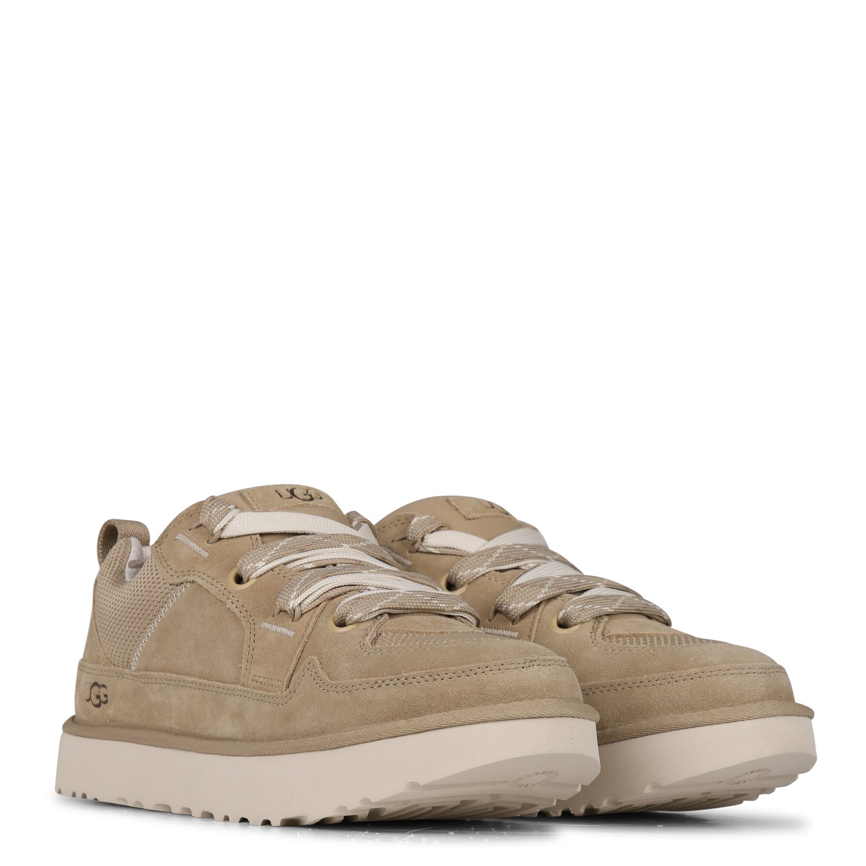 Niedrige Sneaker aus Leder-Mix UGG Braun