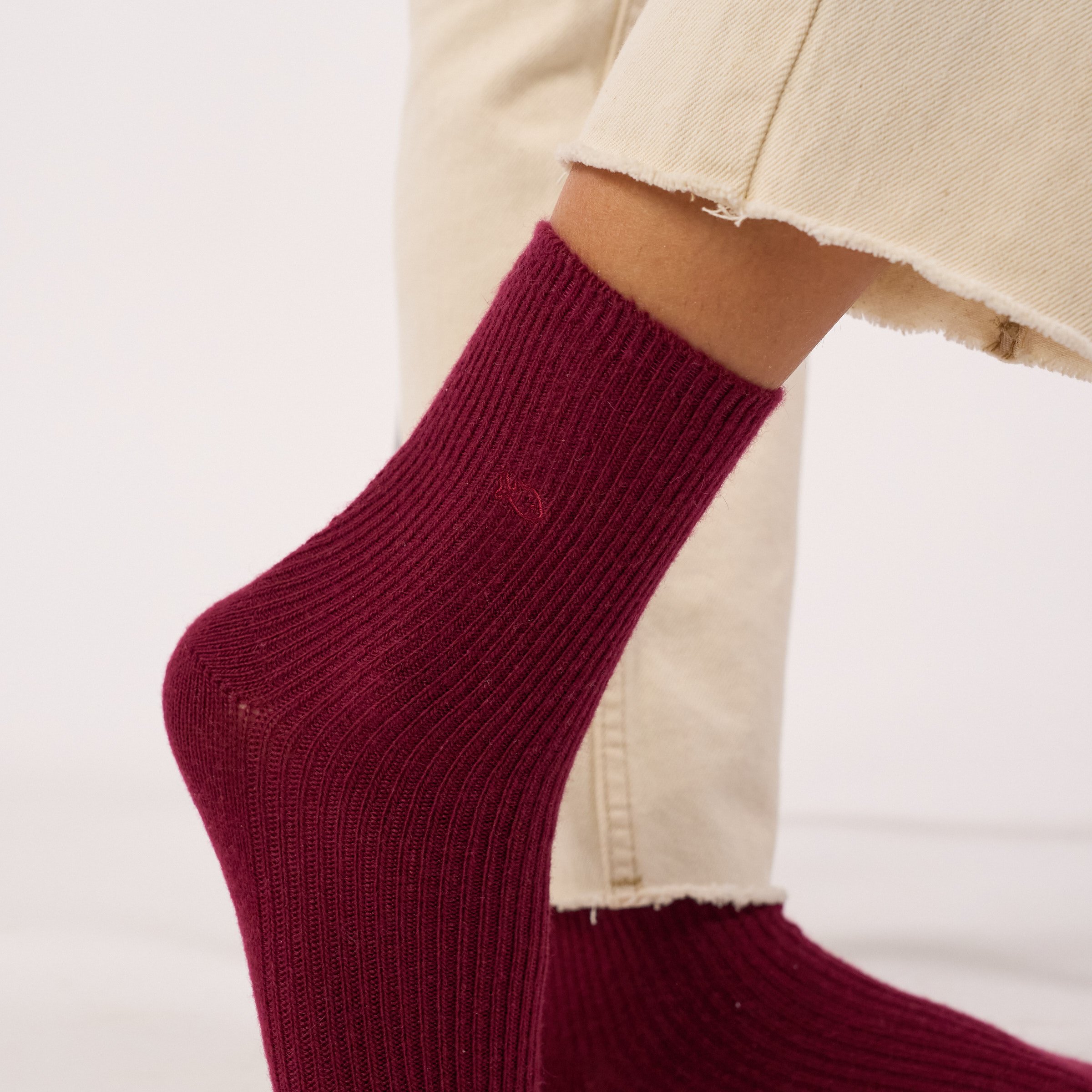 Wool socks | Red BILLYBELT Women