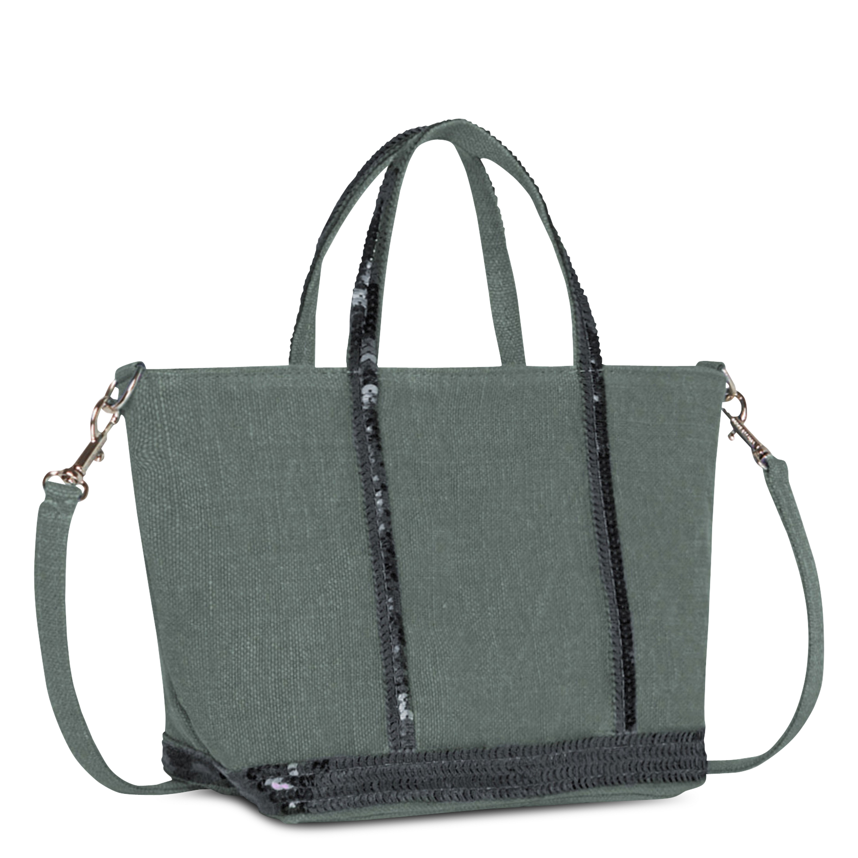 Leinen-Shopper mit Pailletten VANESSA BRUNO Grun
