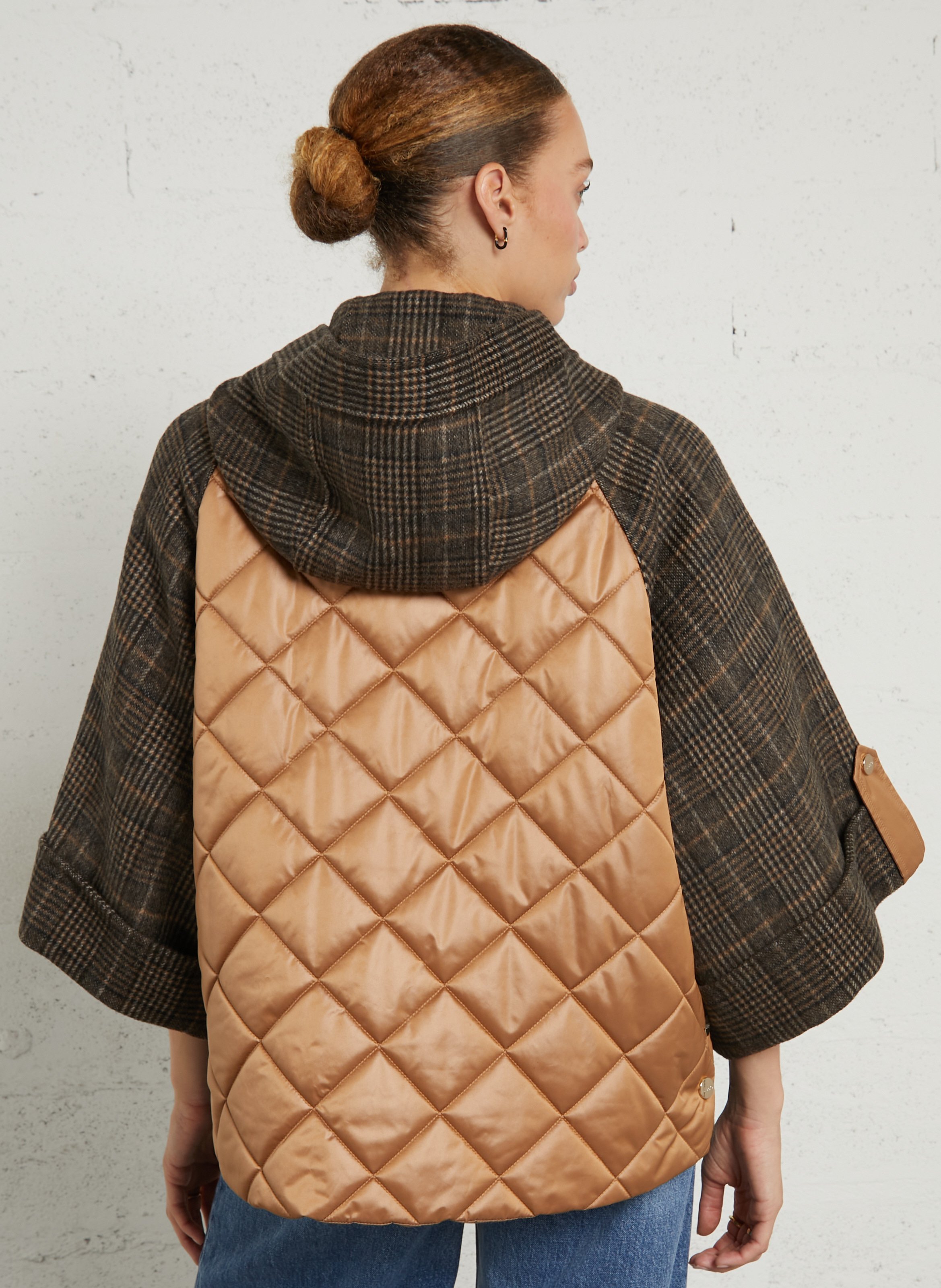 Weite Wollmischungsjacke LIU JO Braun