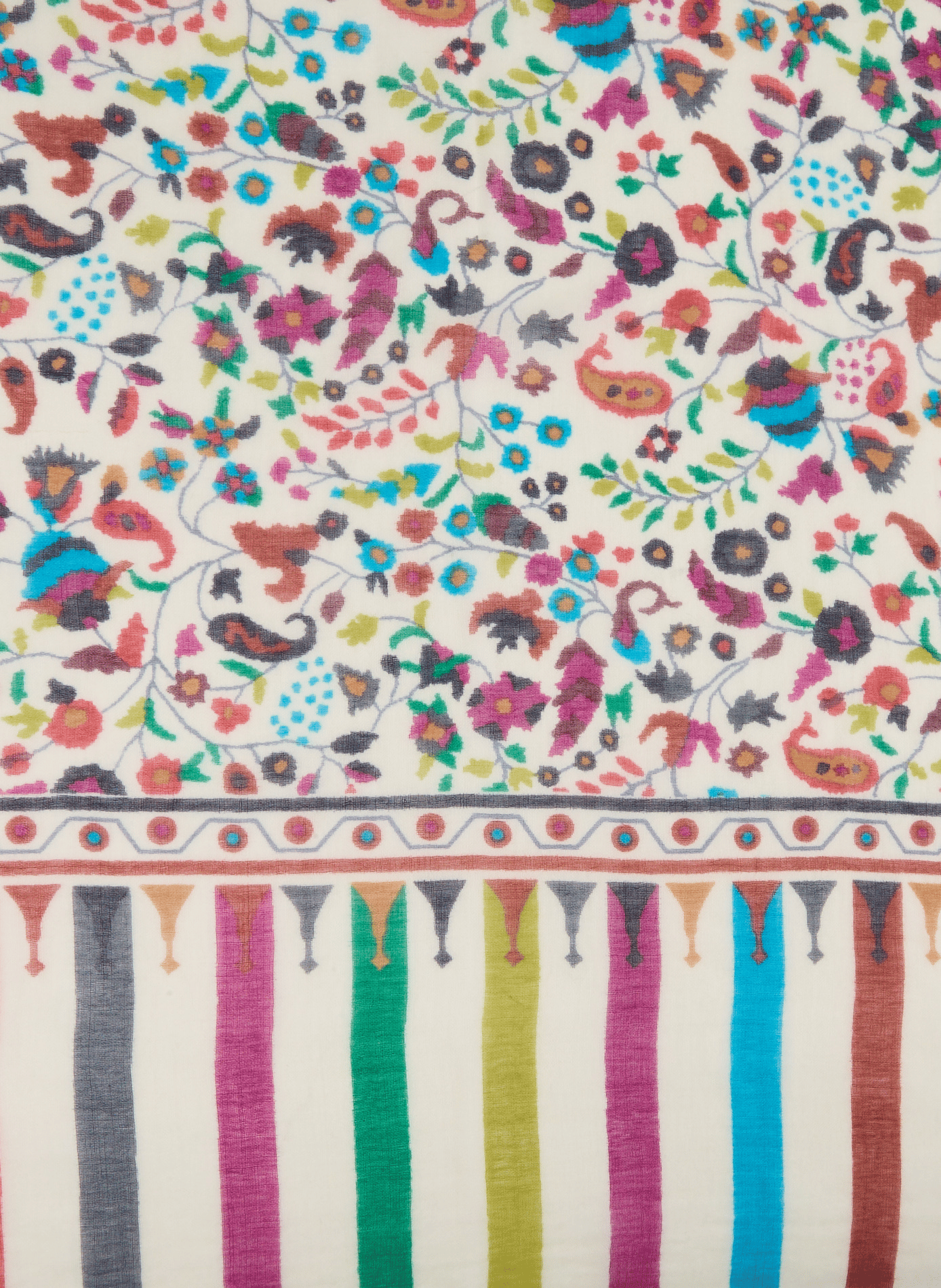 Printed scarf AU PRINTEMPS PARIS Multicolored