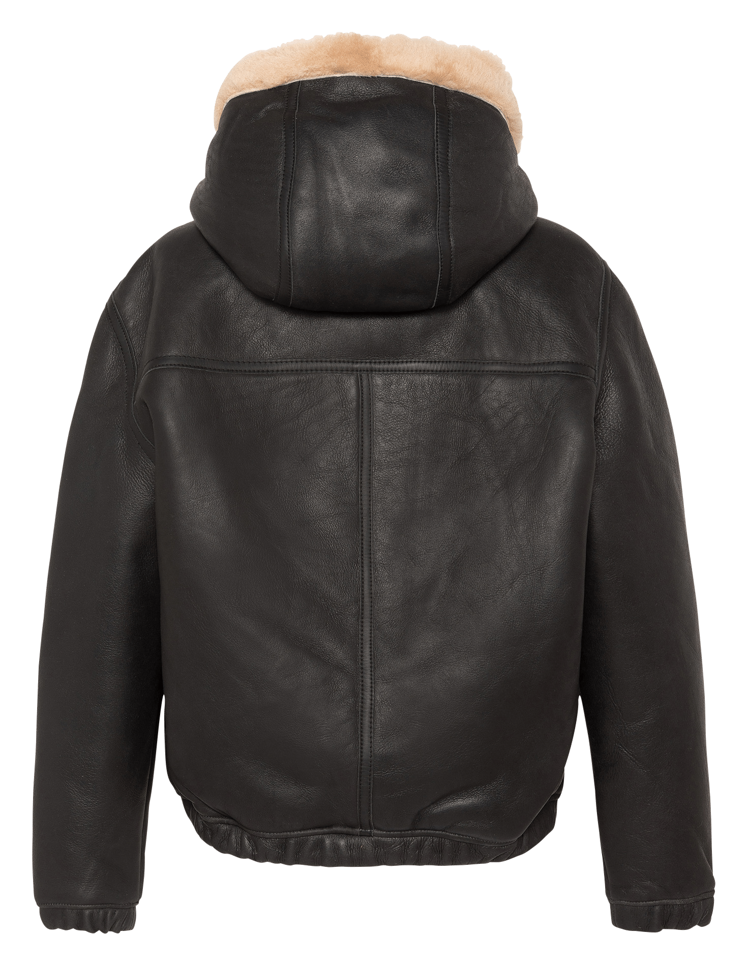 Oversize-Blouson aus Leder SCHOTT Braun