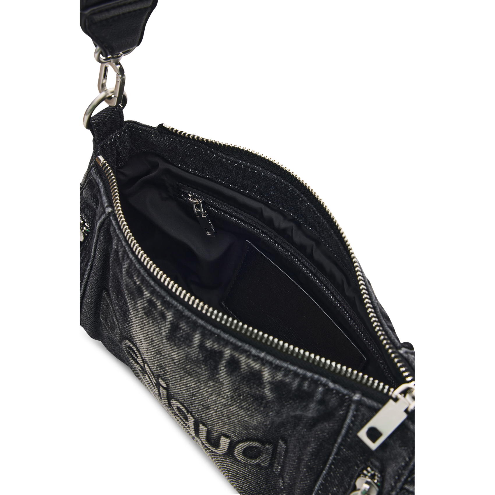 Sac porté épaule en denim de coton mélangé DESIGUAL Noir