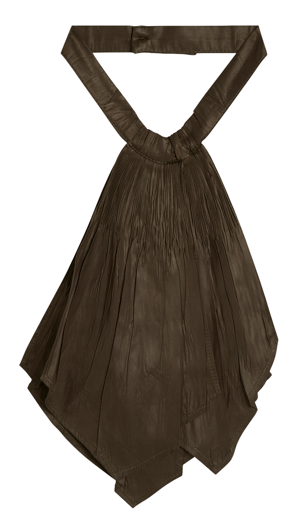 Solid ruffled tie COTELAC