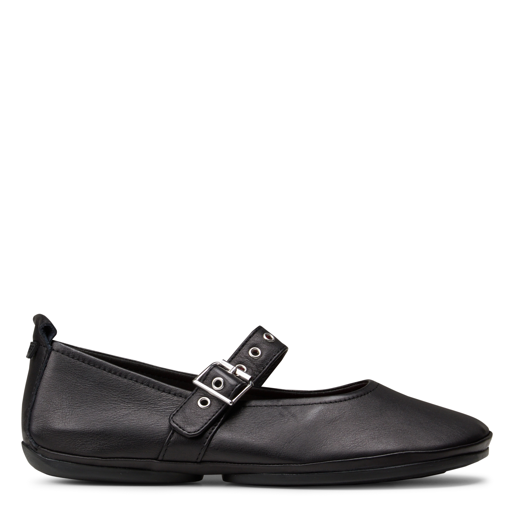 Leather ballet pumps with strap CAMPER Black