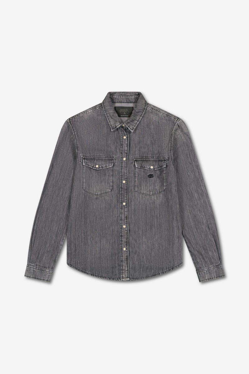 Denim shirt by BARBO LE TEMPS DES CERISES Grey