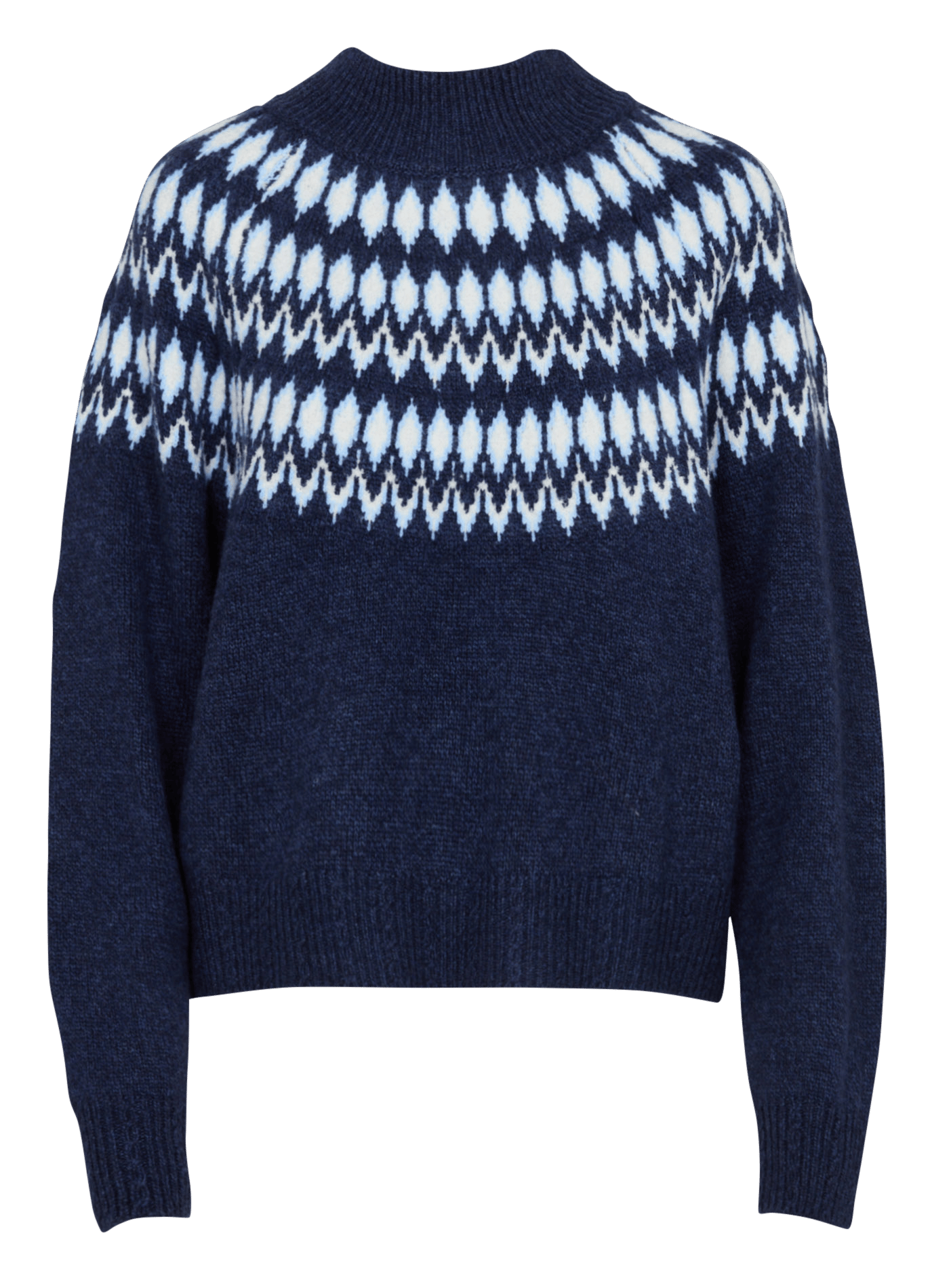 Pull ample col rond KOOKAI Bleu