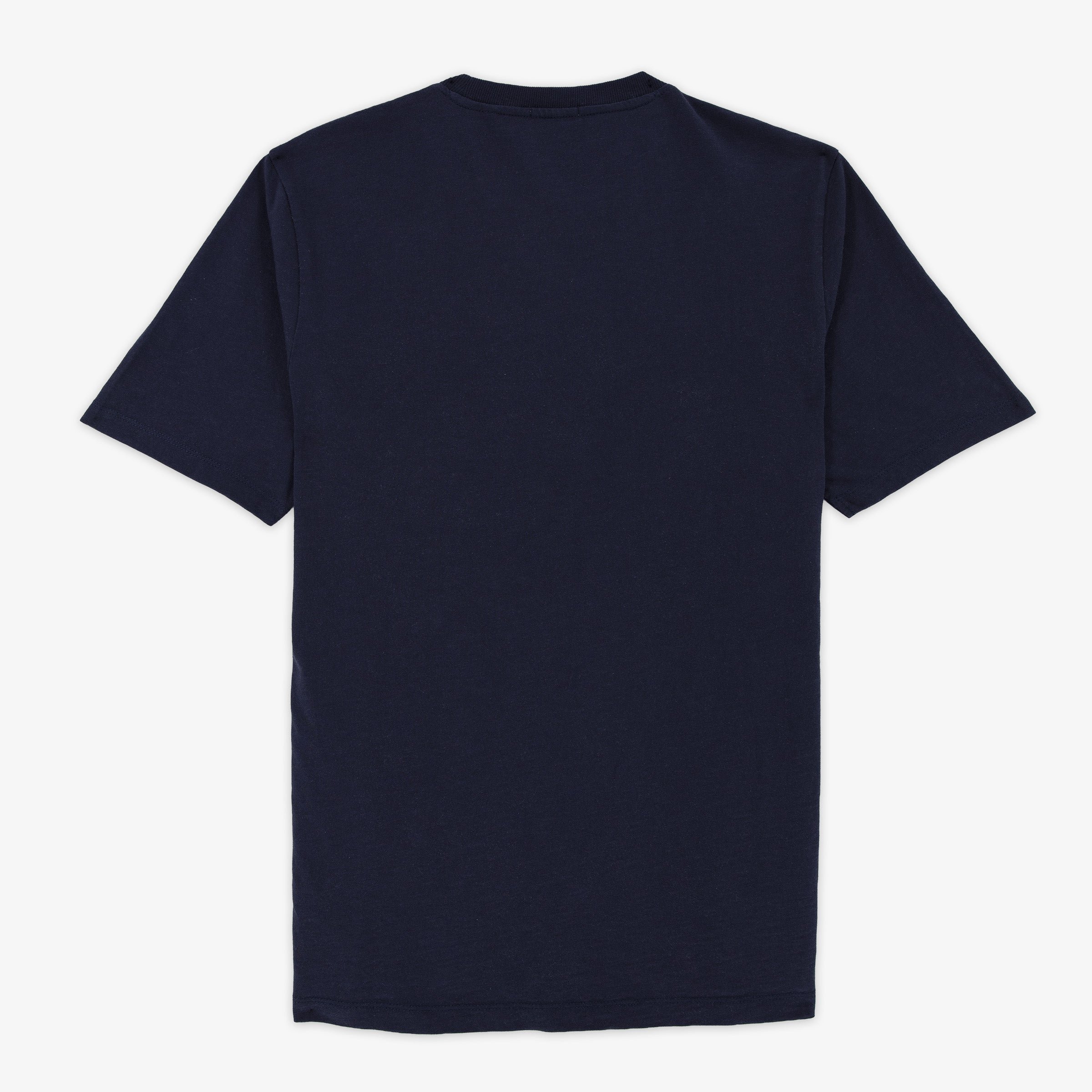 Short-sleeved slub cotton T-shirt SERGE BLANCO Blue