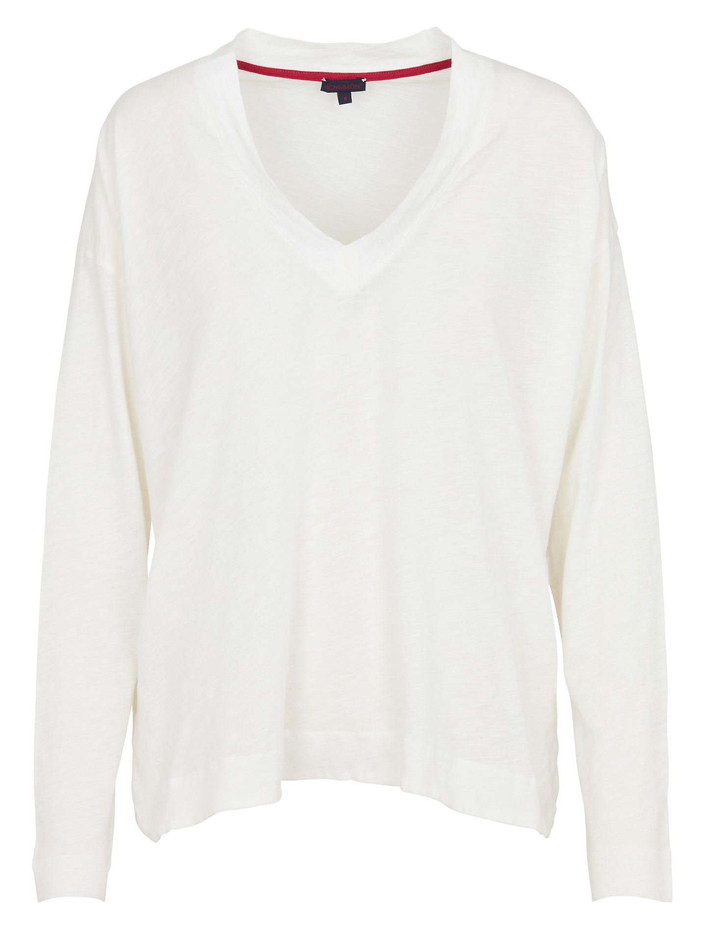 Weit geschnittenes Langarm-T-Shirt aus Baumwolle BENSIMON Beige