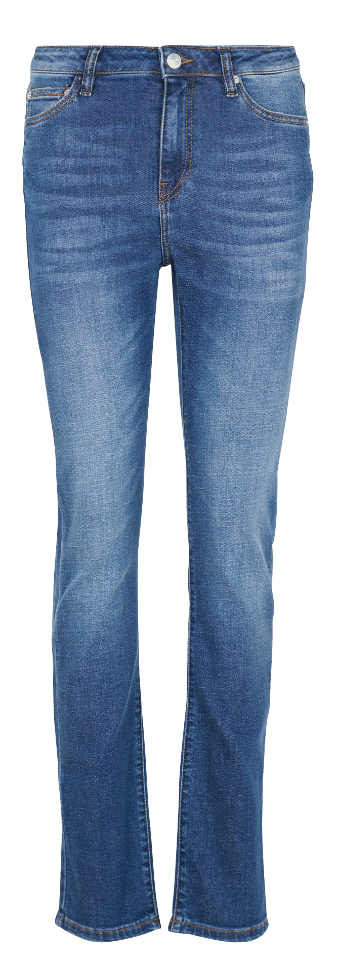 High-waisted slim jeans in solid color ACQUAVERDE