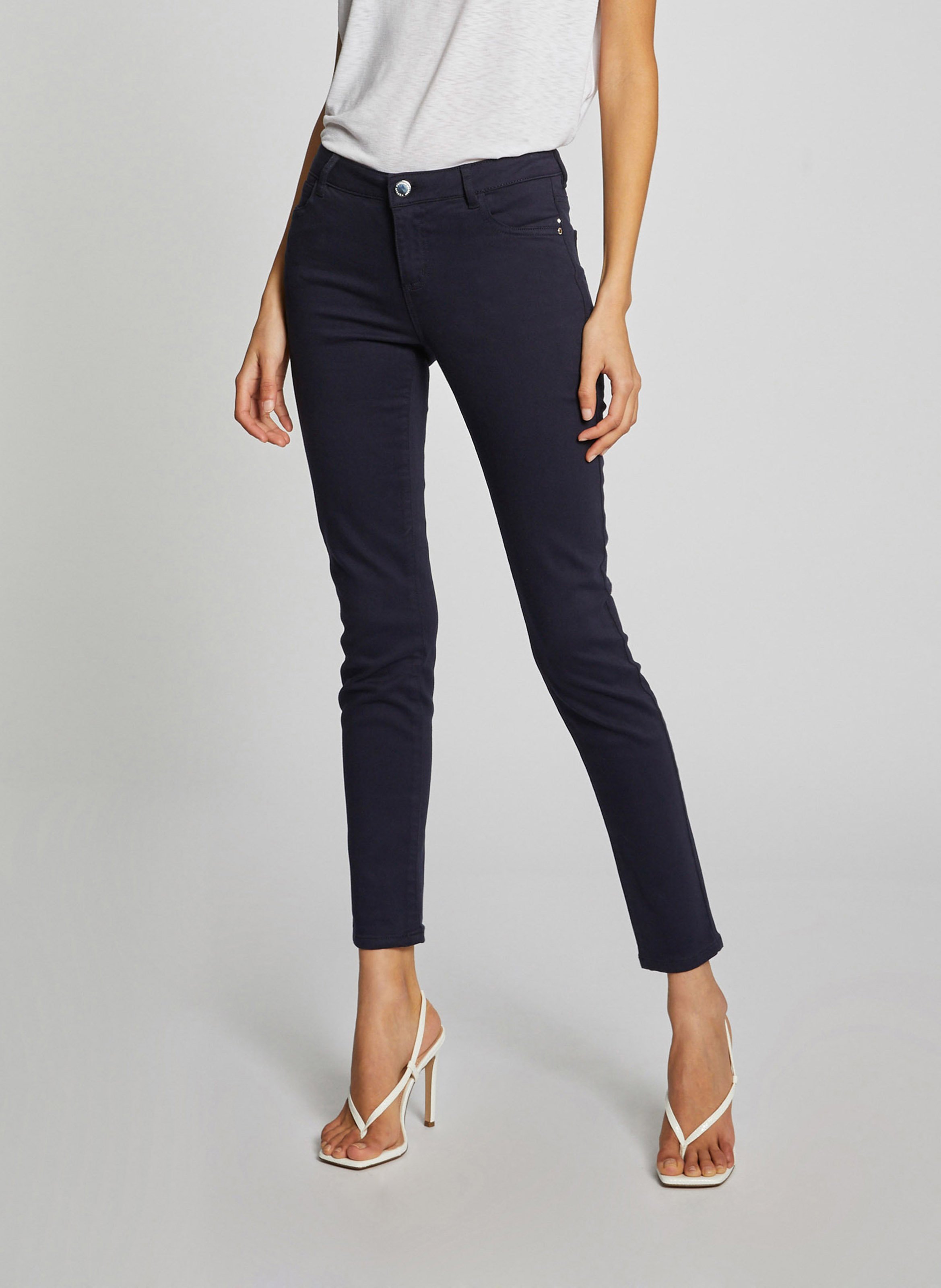 Skinny broek met lage taille MORGAN