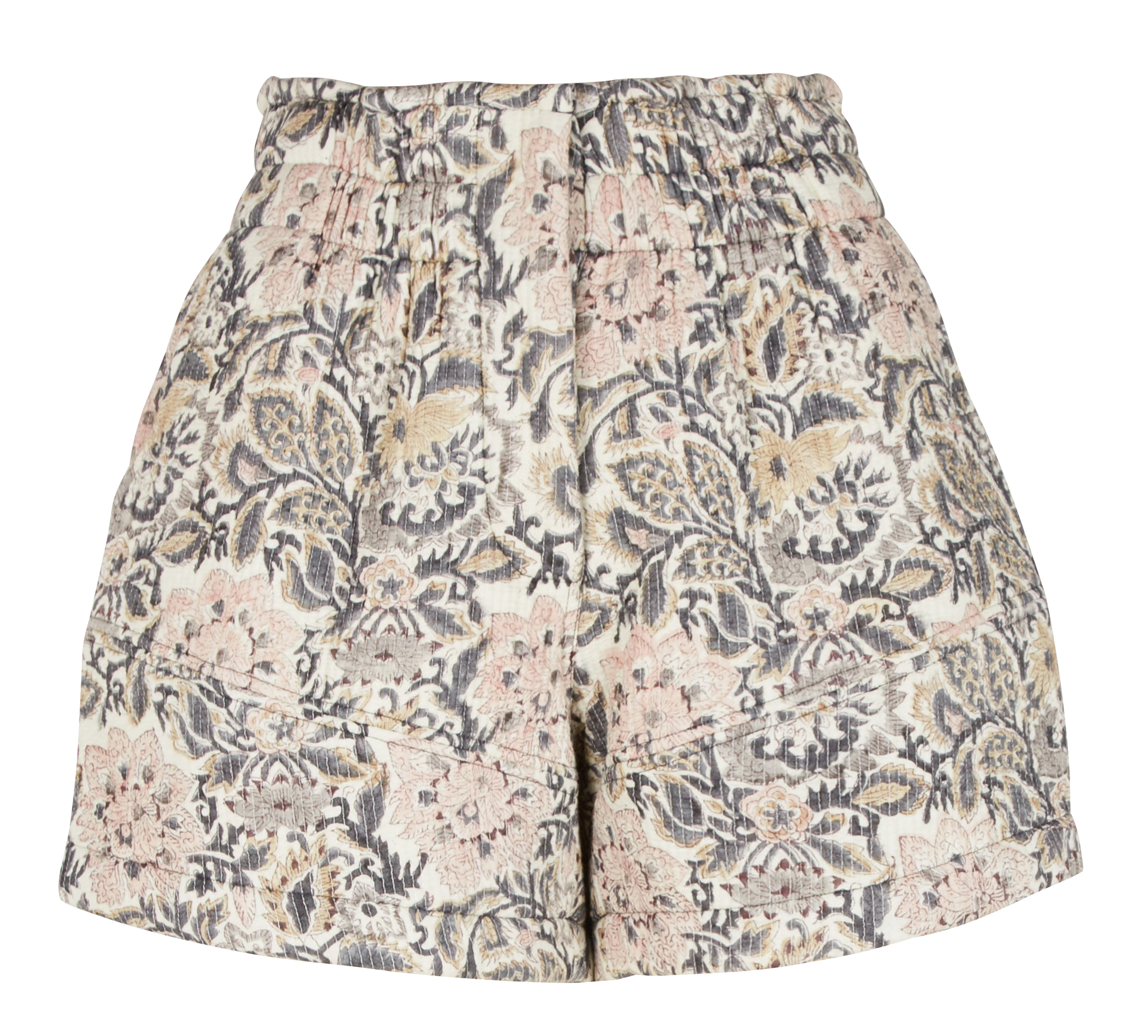 Short matelassé imprimé en coton  LAURENCE BRAS Beige