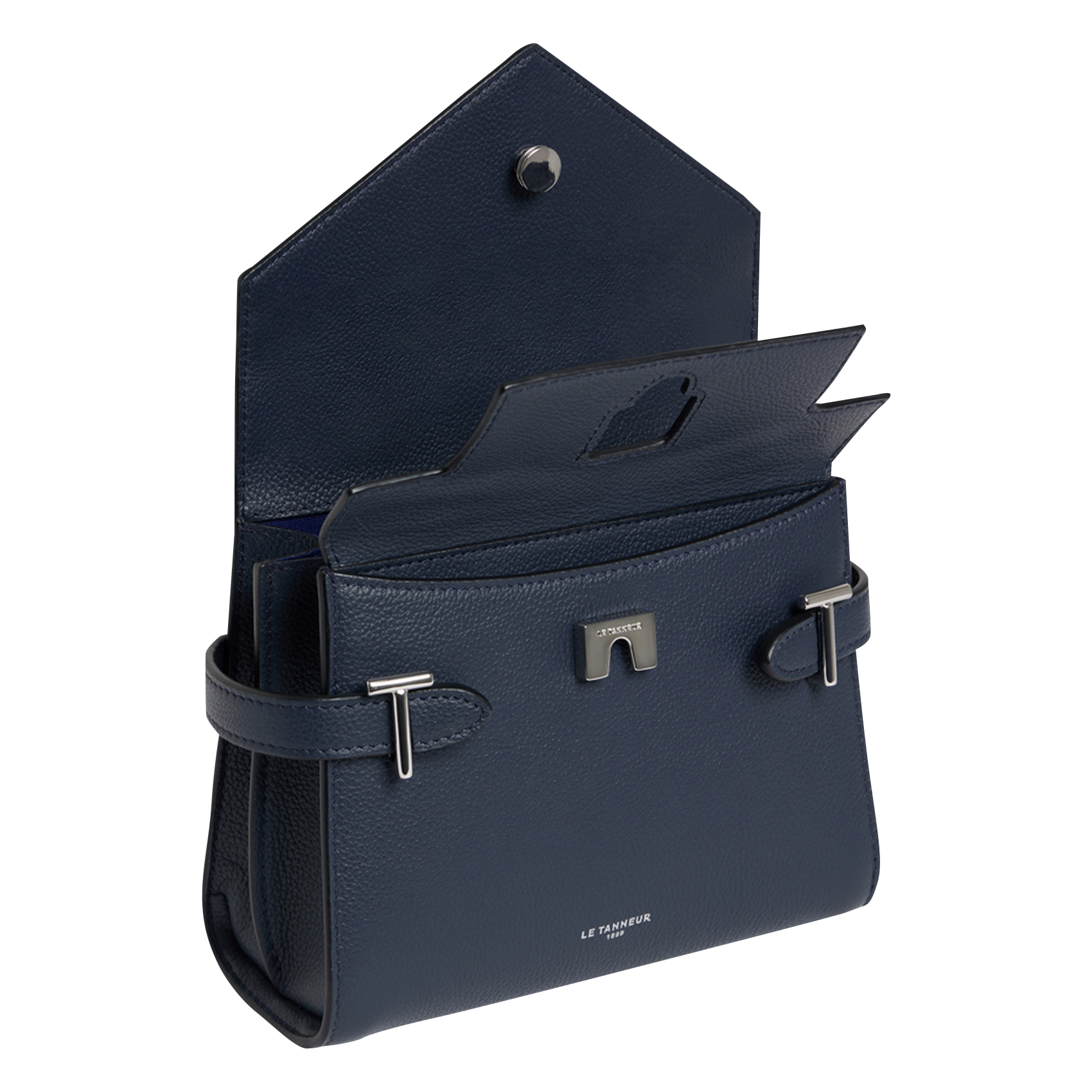 Sac à main en cuir LE TANNEUR Bleu