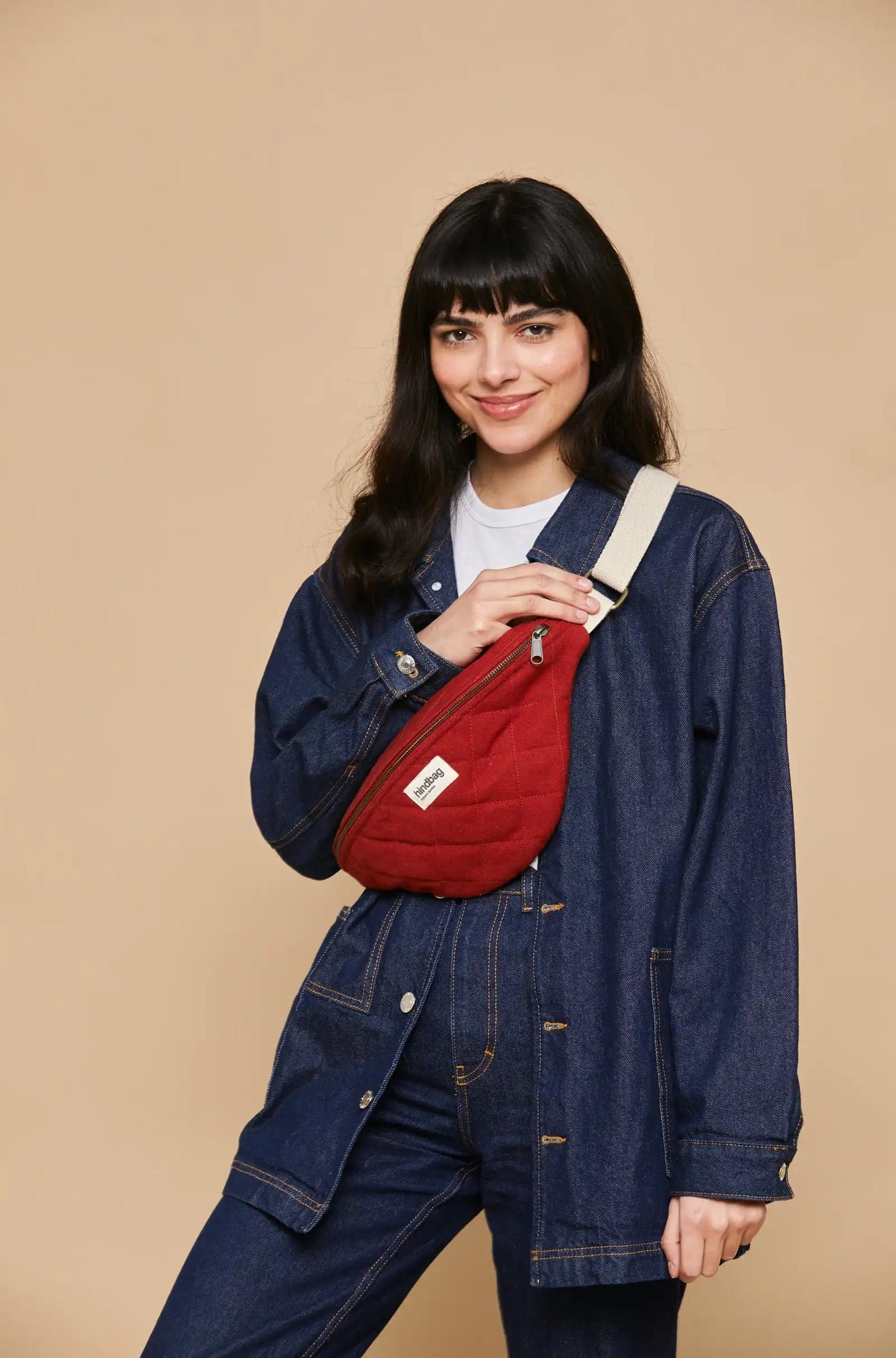Cotton waist bag HINDBAG Red
