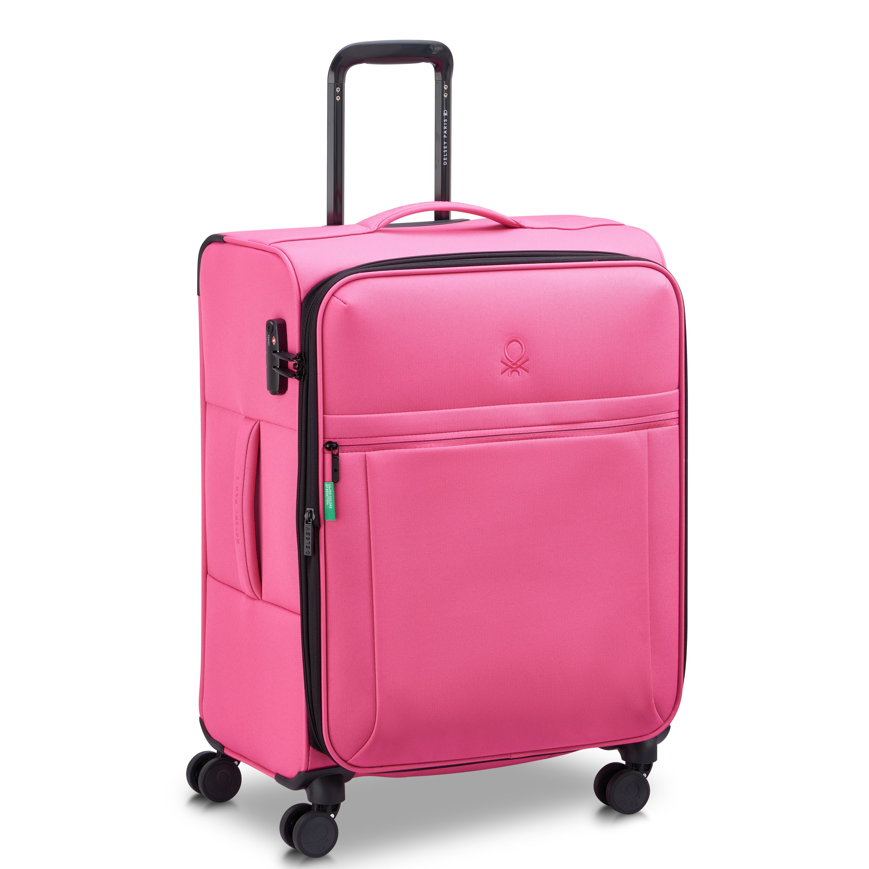 Soft cabin suitcase DELSEY PARIS Pink