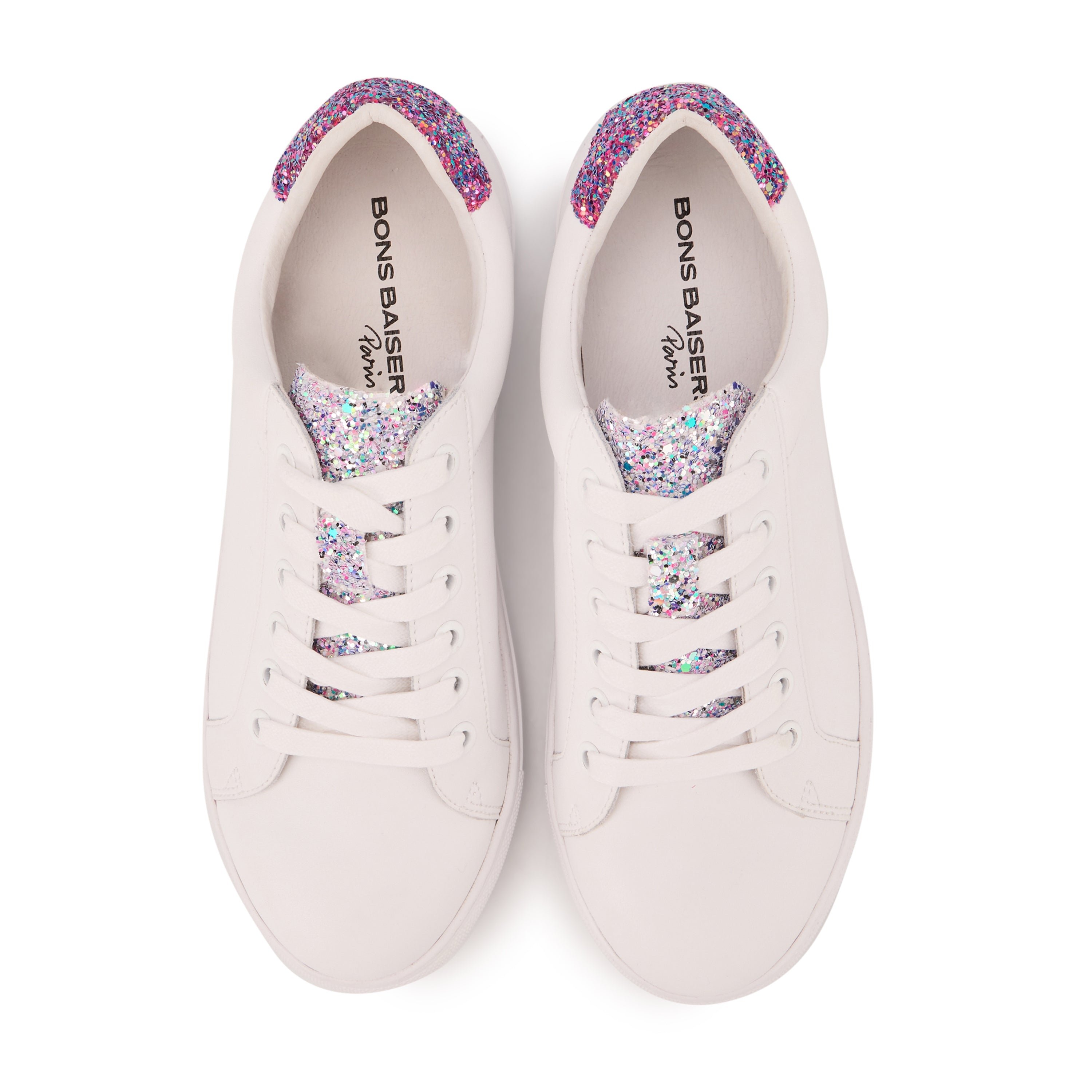 Jimmy leather sneakers BONS BAISERS PARIS White