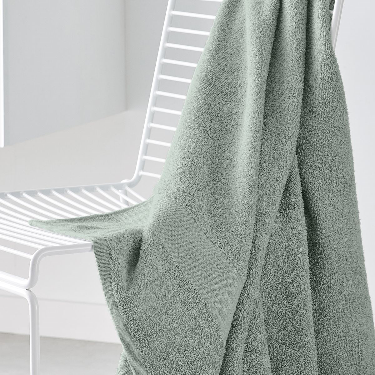 Plain cotton bath towel TODAY LINGE DE MAISON Green