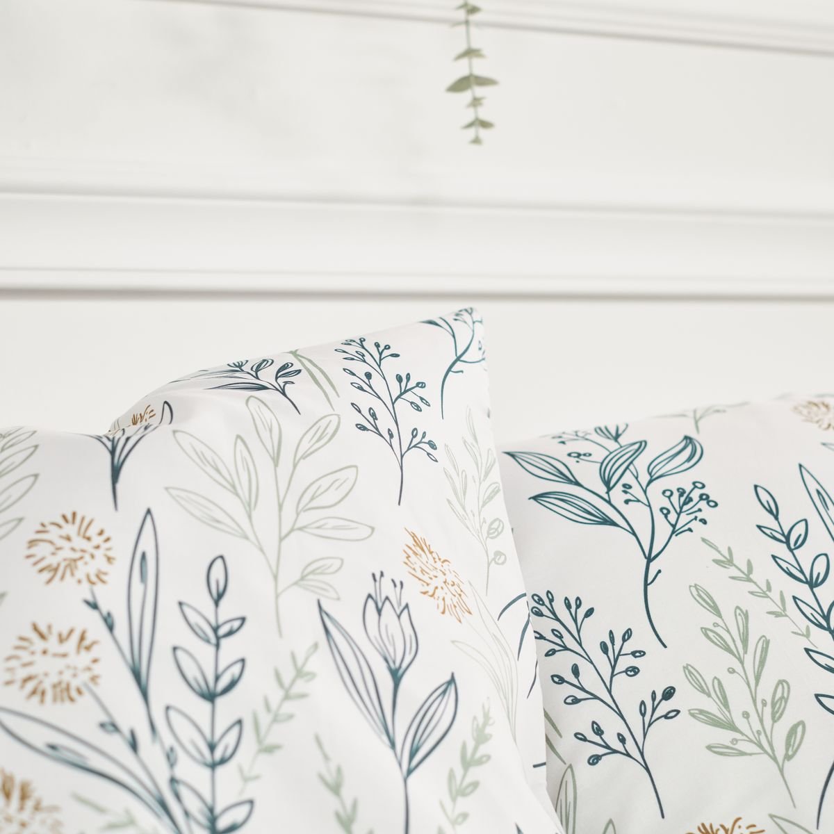 Printed cotton bed set TODAY LINGE DE MAISON White