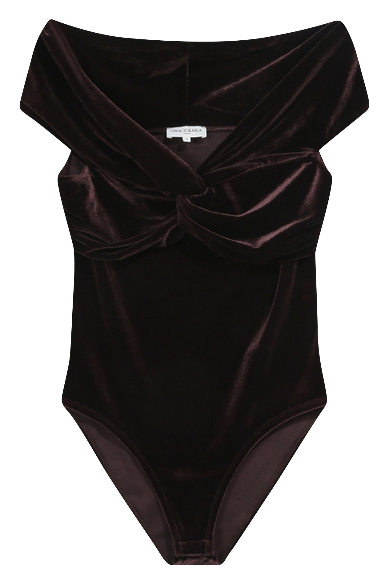 Velvet bardot body GRACE ET MILA Brown
