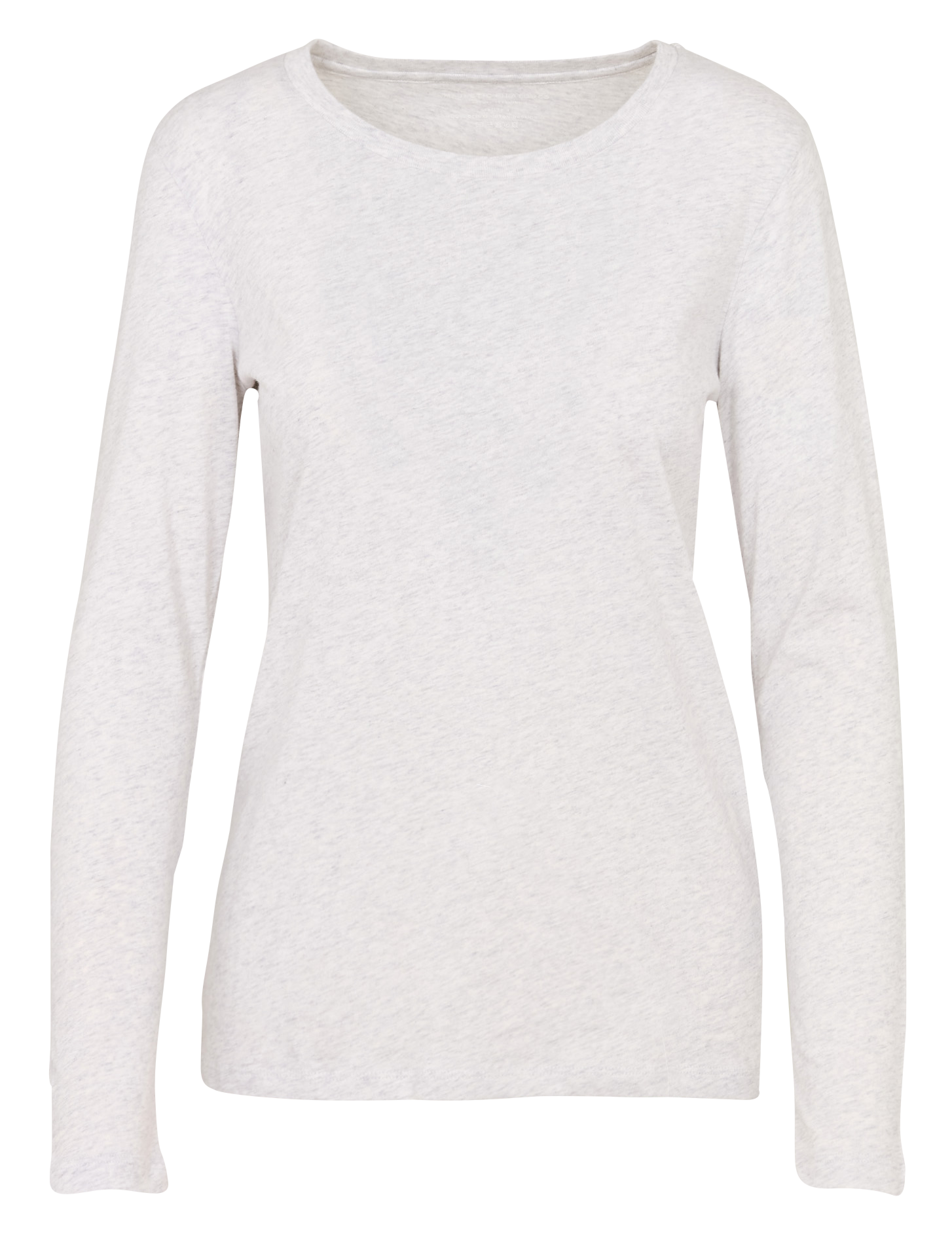 Tee-shirt col rond ajustée en coton MAJESTIC FILATURES Beige