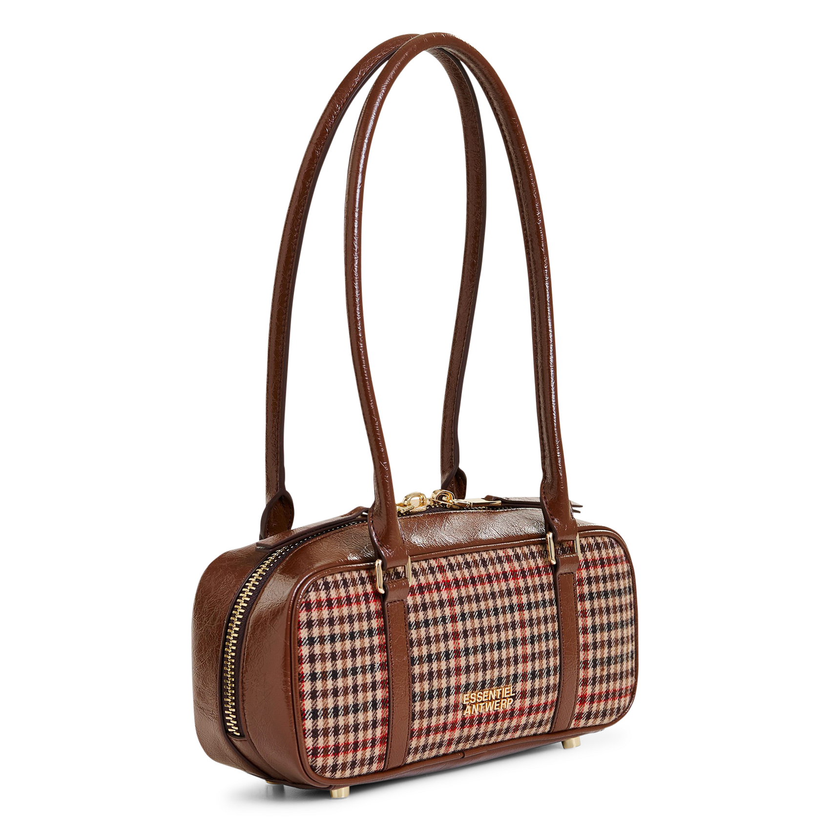 Sac épaule en laine mélangée ESSENTIEL ANTWERP Marron