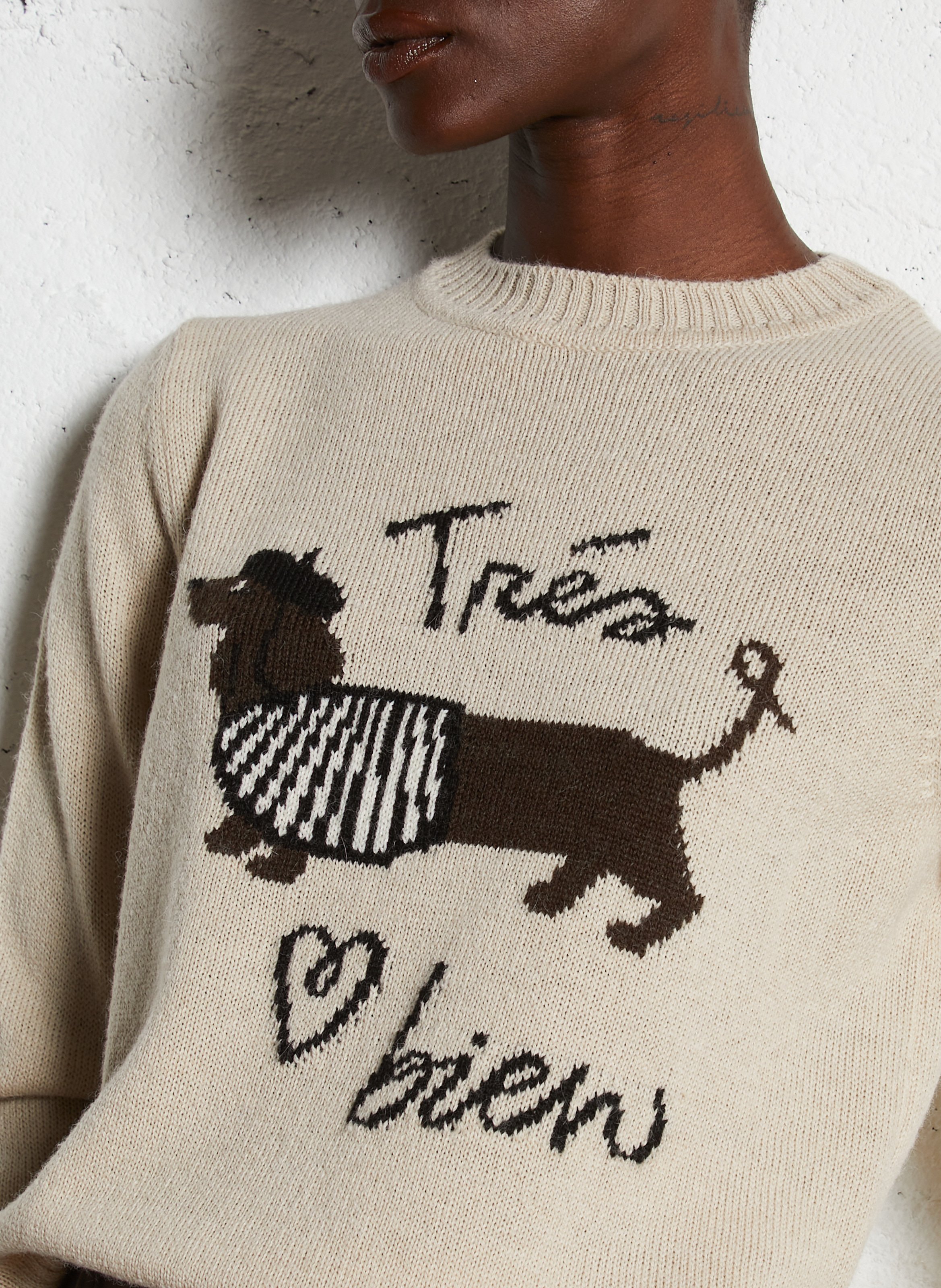 Alpaca wool sweater MAX MARA WEEK END Beige