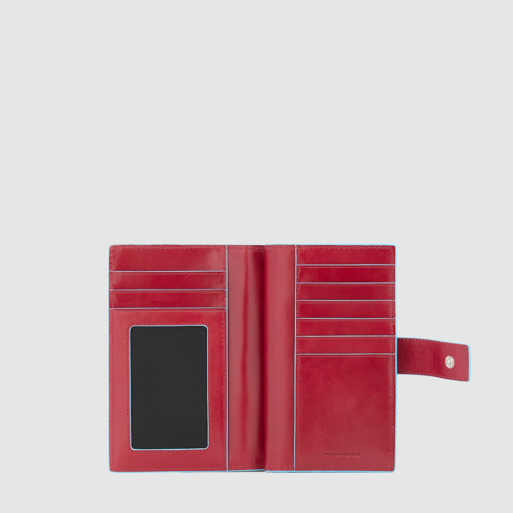 Babylon leather wallet PIQUADRO Red