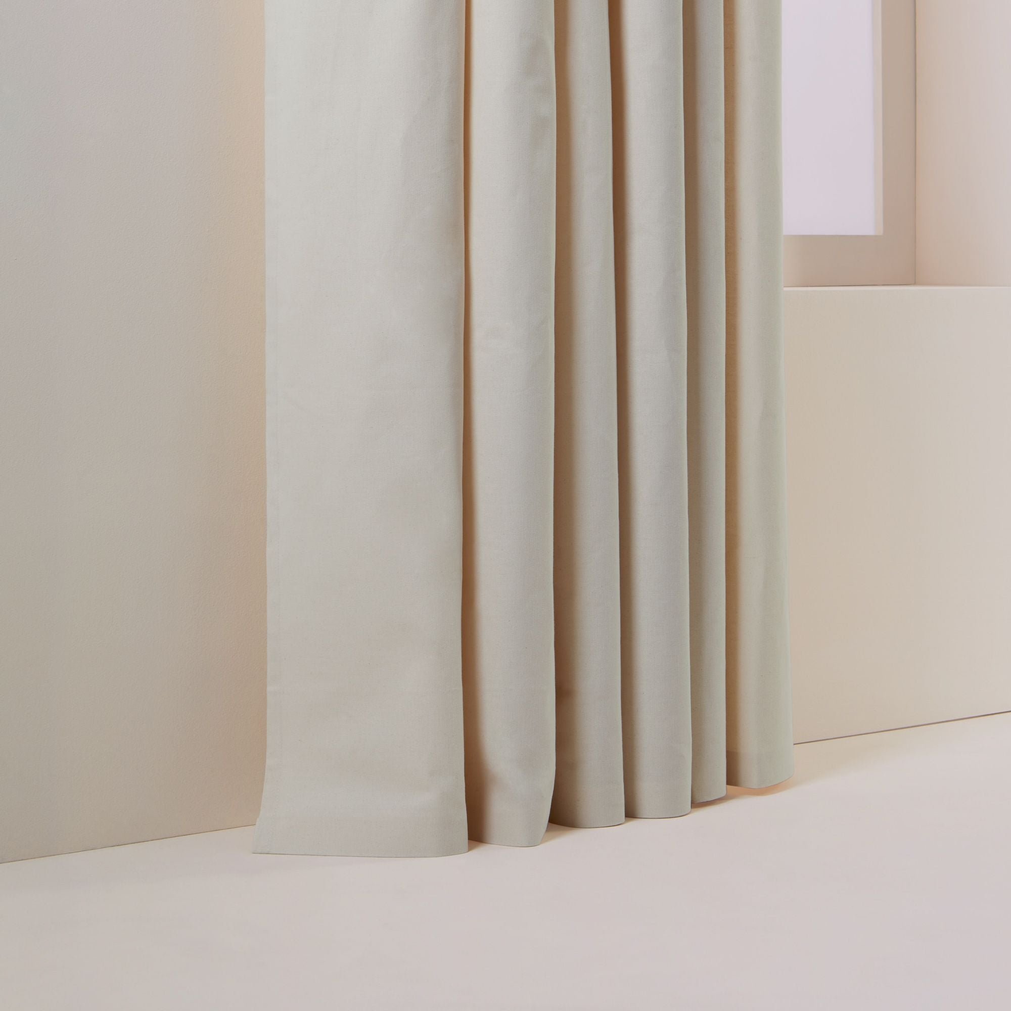 Curtain with black eyelets MADURA Beige