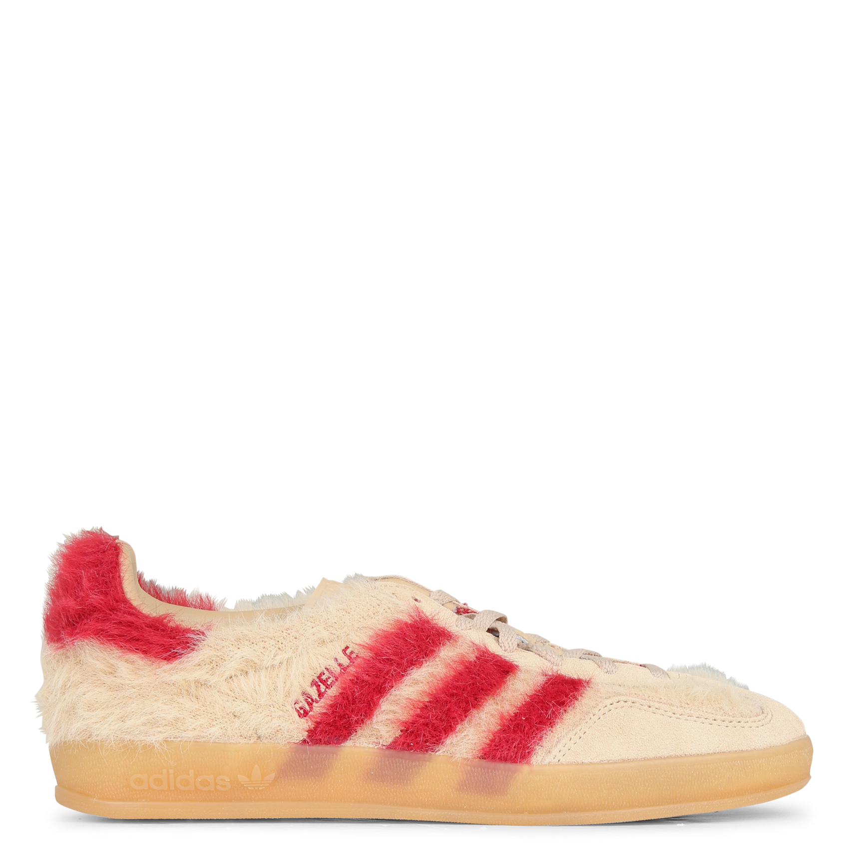 Baskets basses duveteuses en cuir ADIDAS Beige