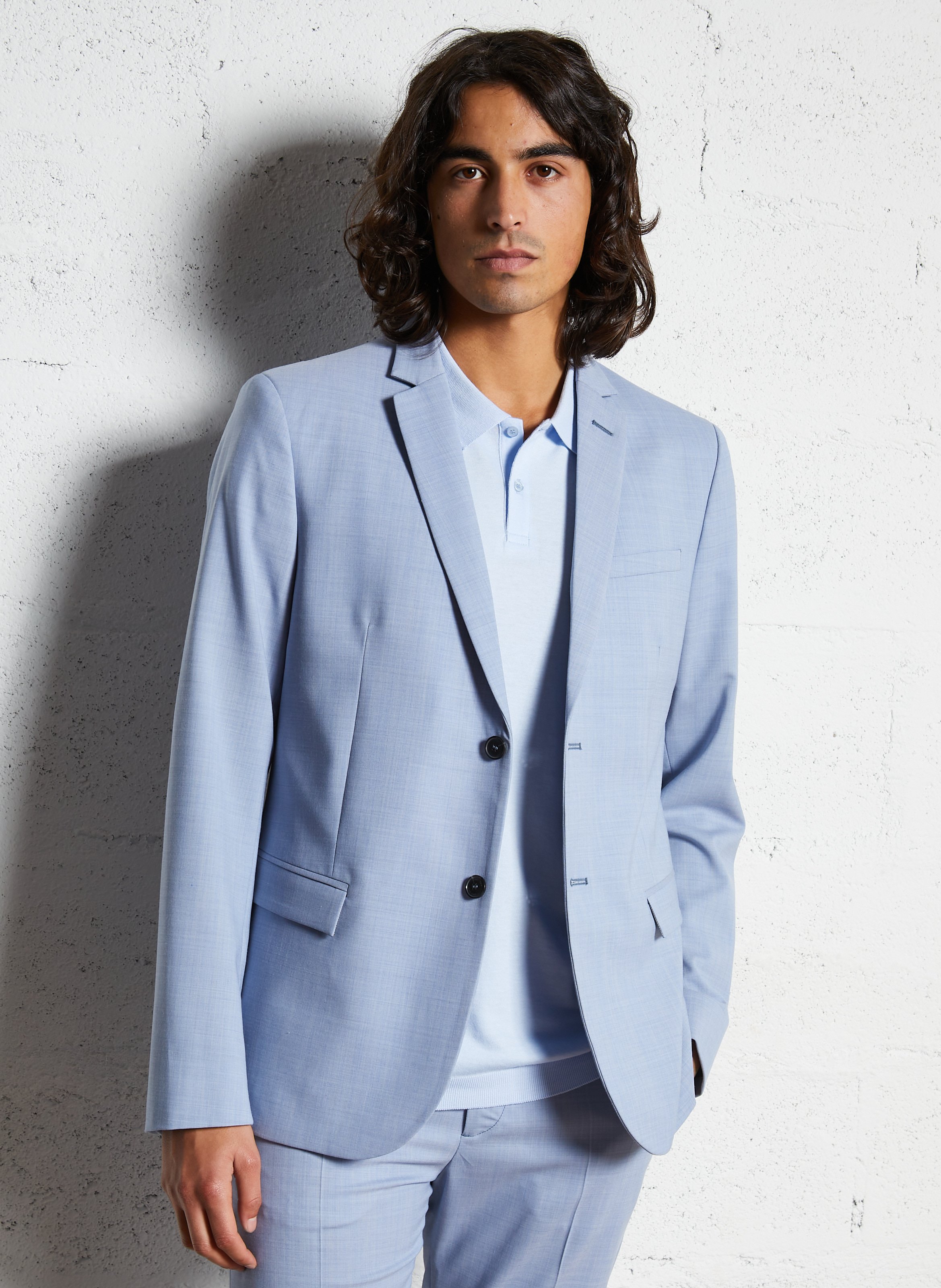 Wool-blend blazer IKKS Blue