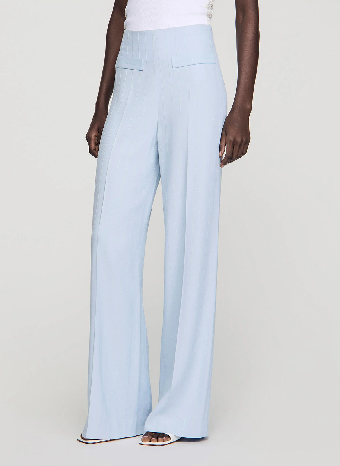 Low-cut loose-fit dress SANDRO Blue