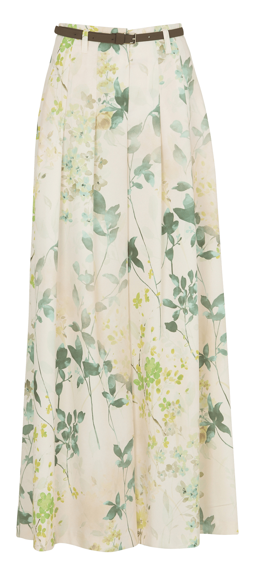 Broek palazzo met print IMPERIAL Beige
