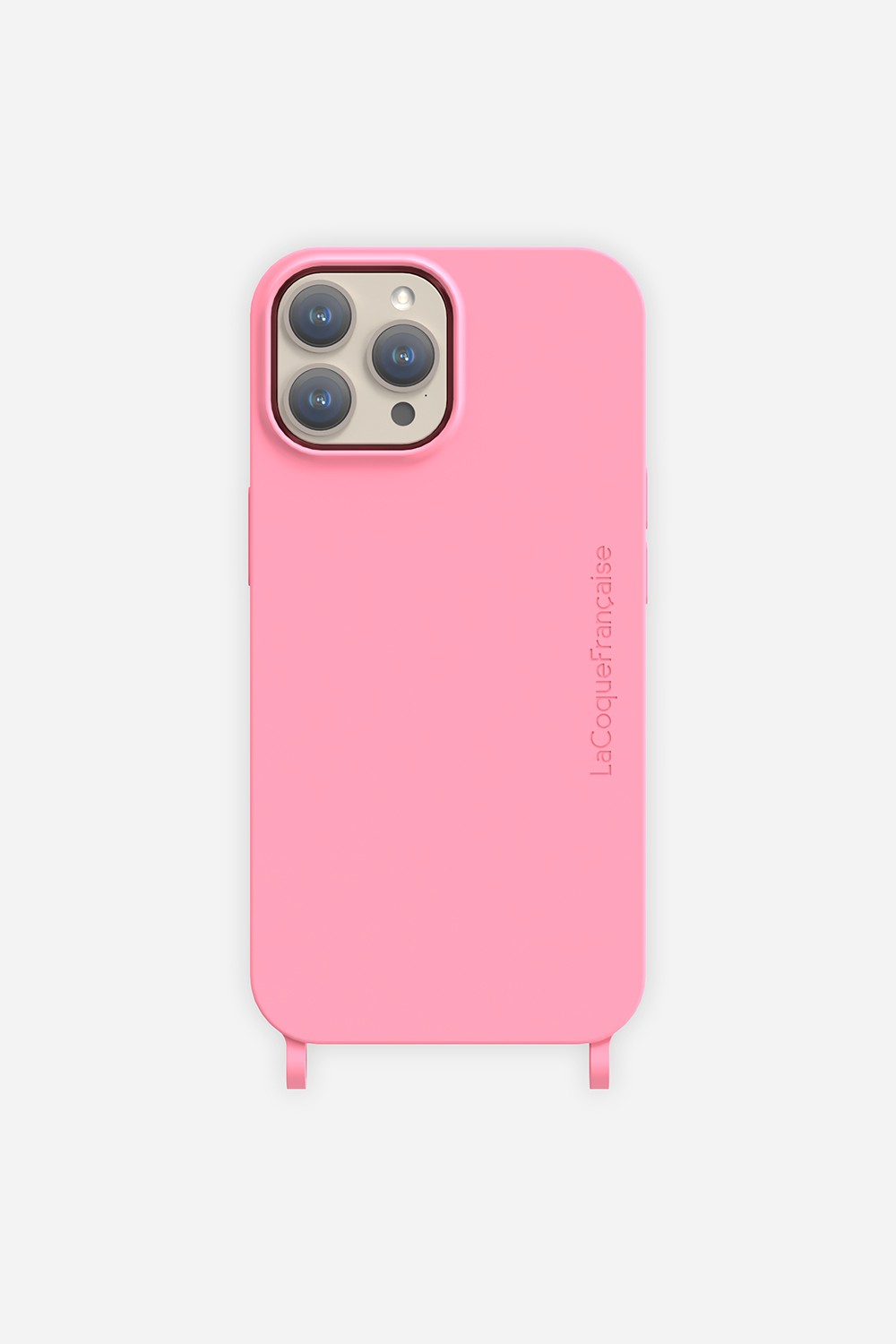 Coque de téléphone soft touch avec anneaux pour iphone 14 pro max LA COQUE FRANCAISE Rose
