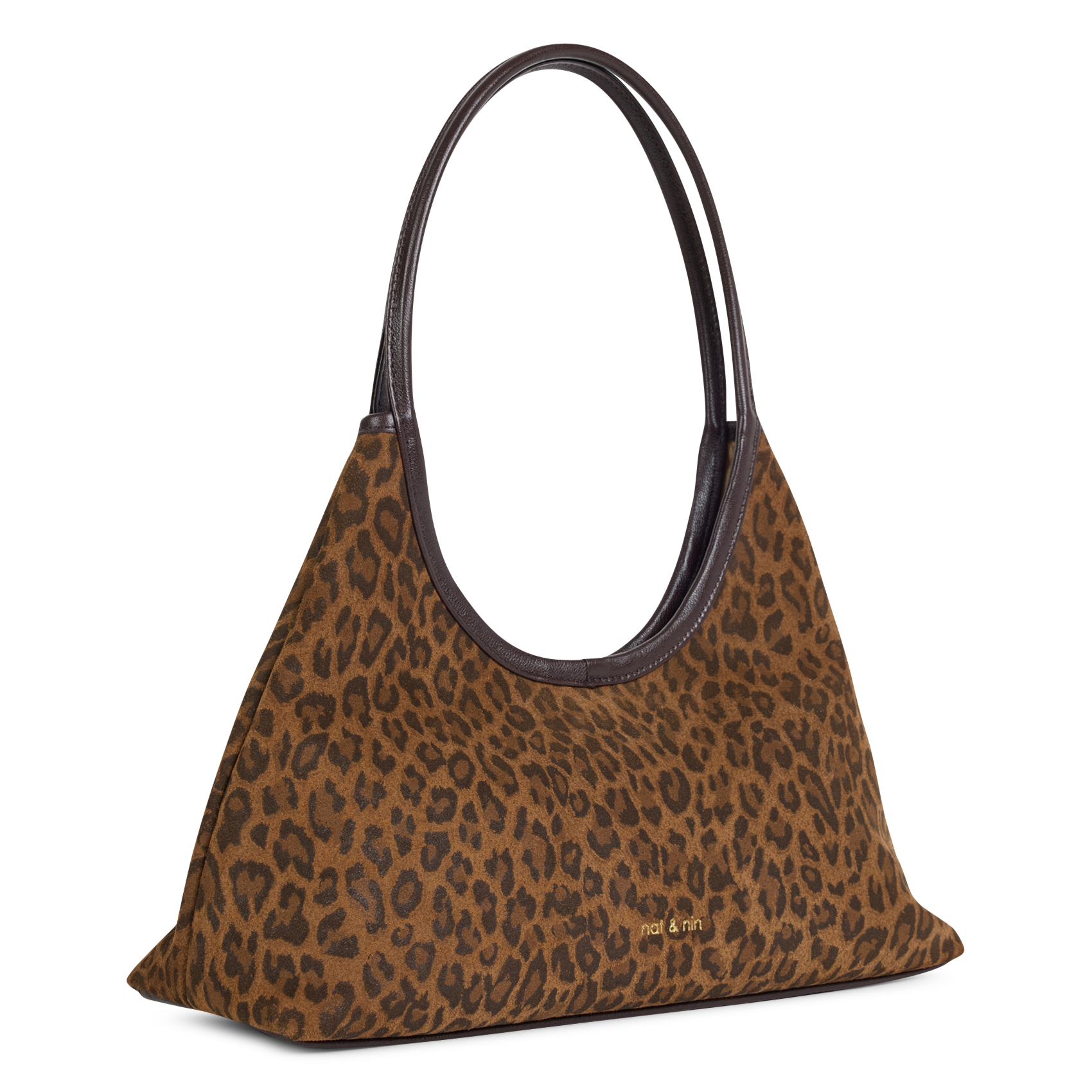 Sac porté épaule en cuir NAT & NIN Marron