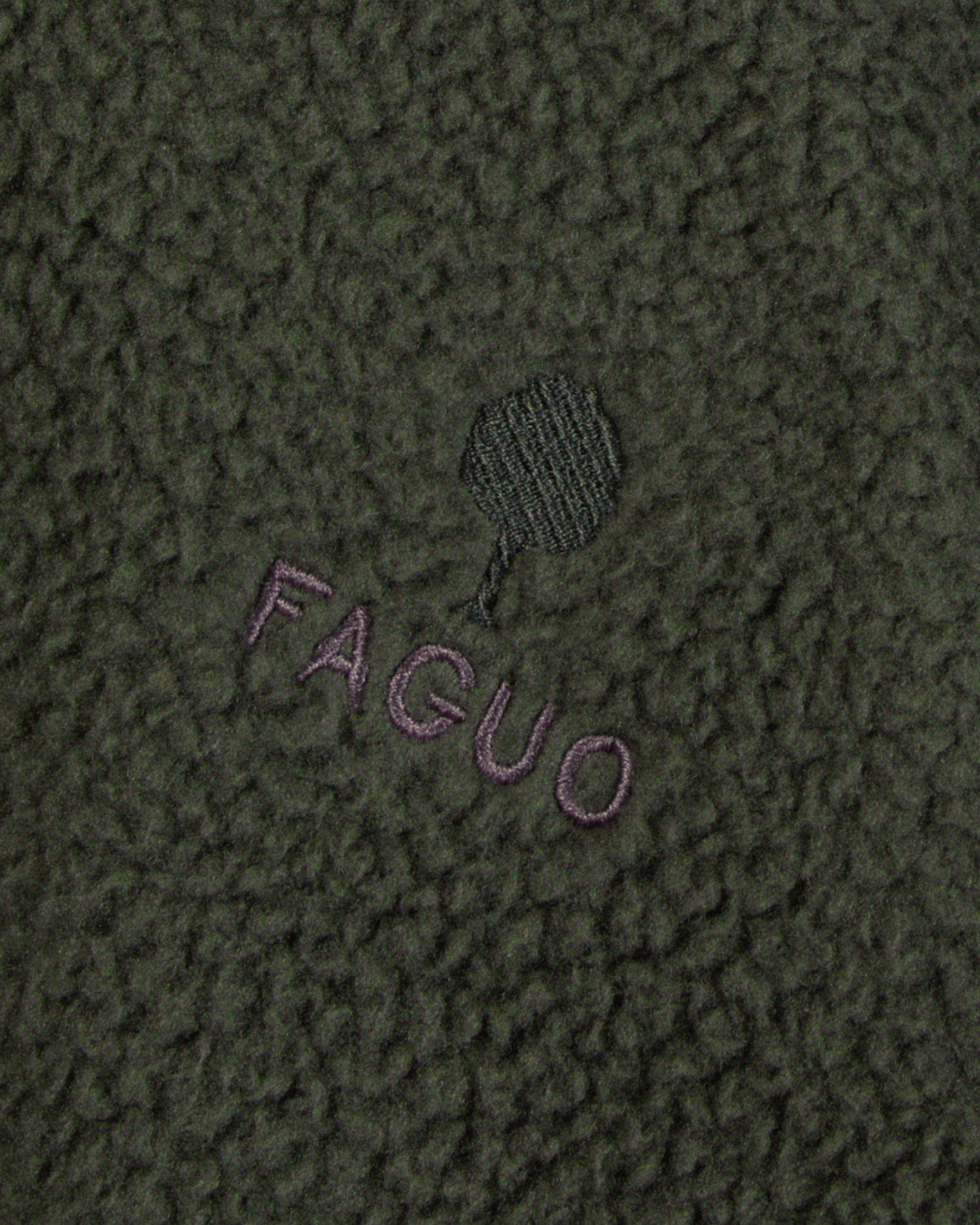 High-neck fleece FAGUO Khaki