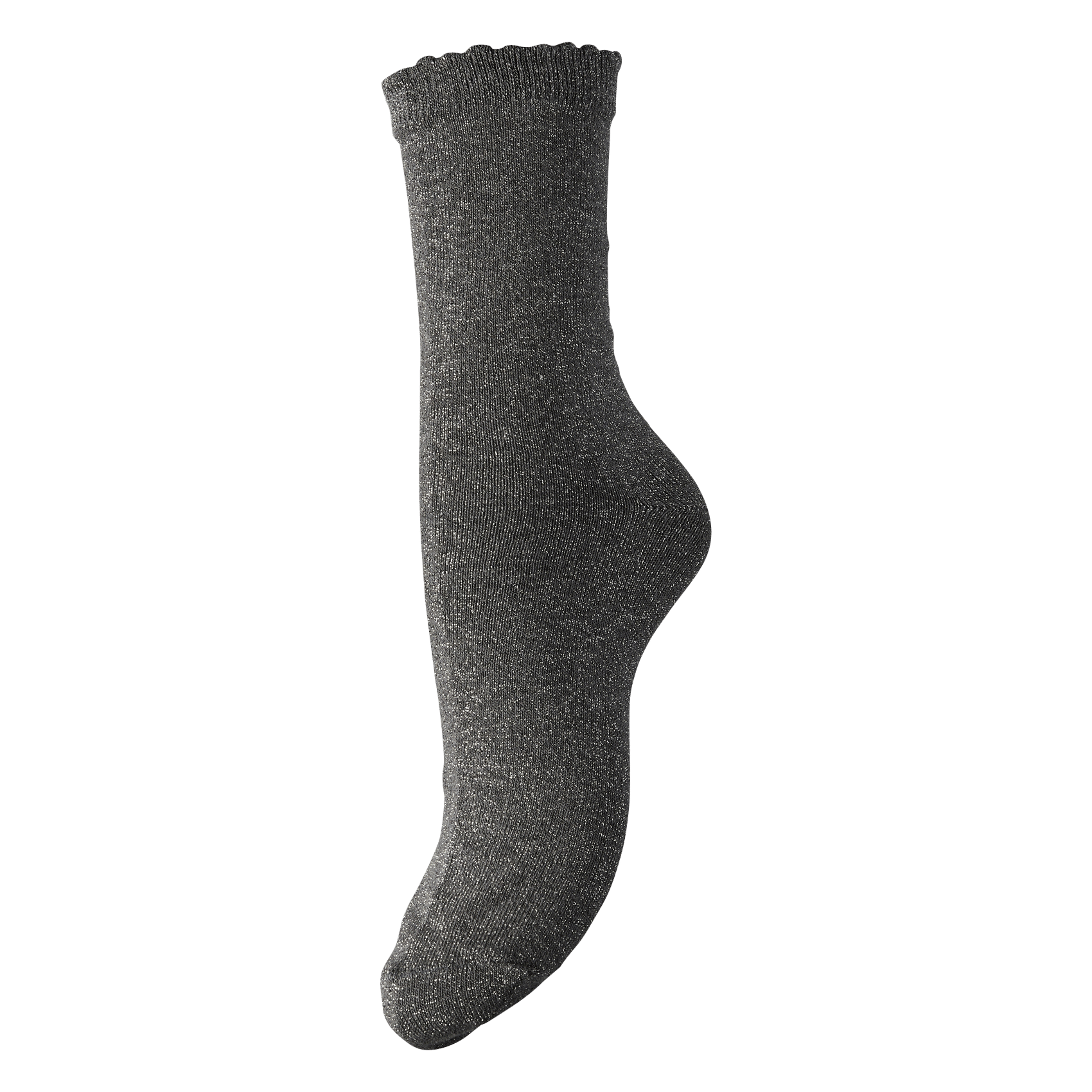 Metallic thread cotton-blend socks SEBBY Asphalt