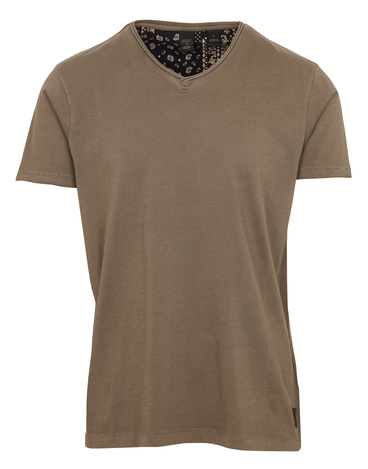 Top scollo a V in misto cotone LE TEMPS DES CERISES Bianco